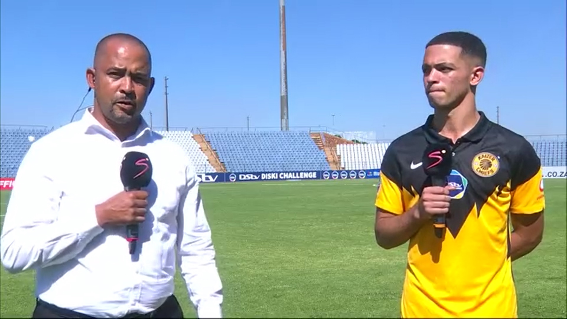 DStv Diski Challenge | Chiefs Reserves v Pirates Reserves | Post-match interview with Fabian McCarthy and son Aden