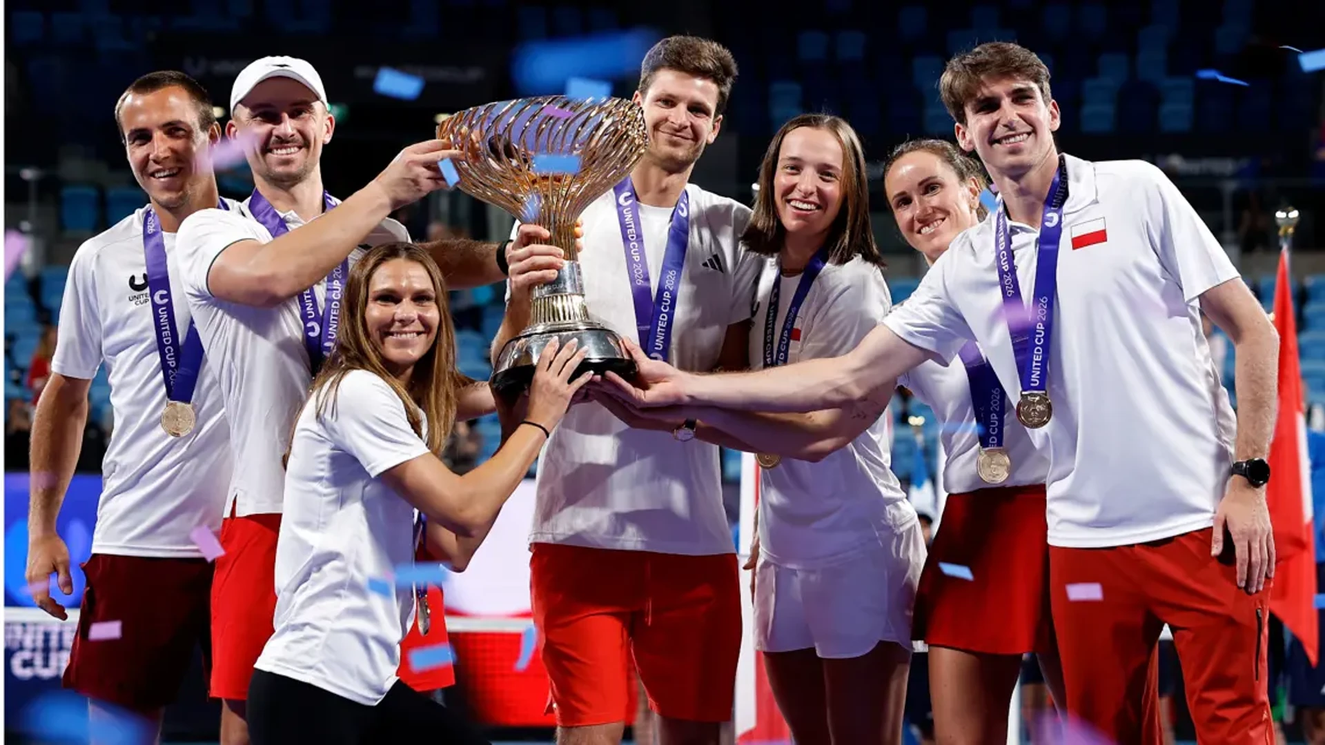 MAIDEN TRIUMPH: Third time lucky as Poland beat Switzerland to win United Cup