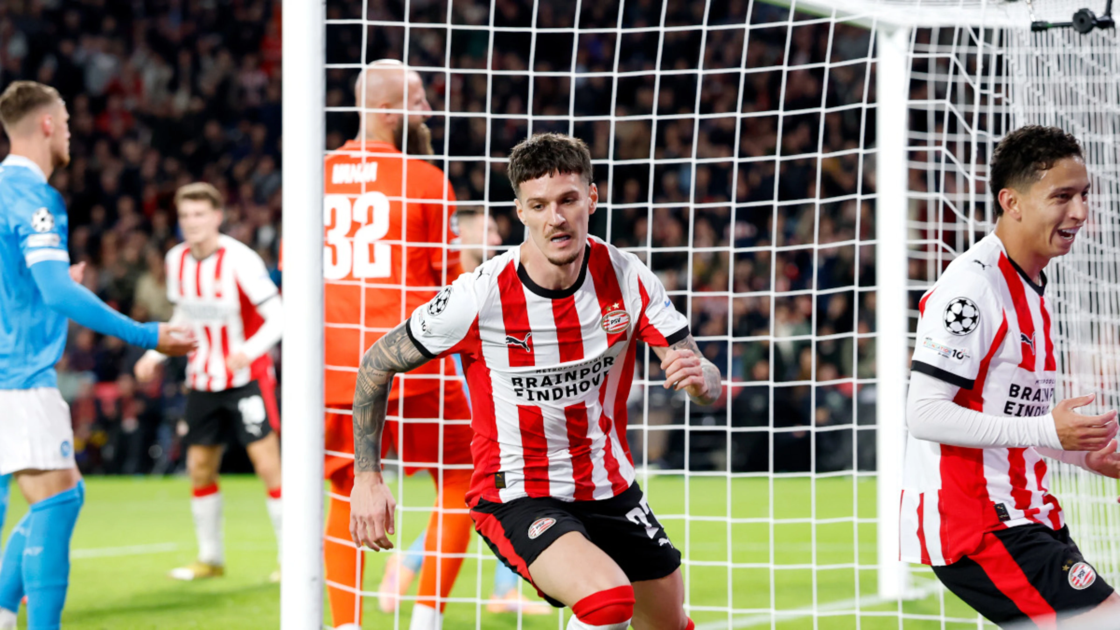 PSV come from behind to hand Napoli six of the best