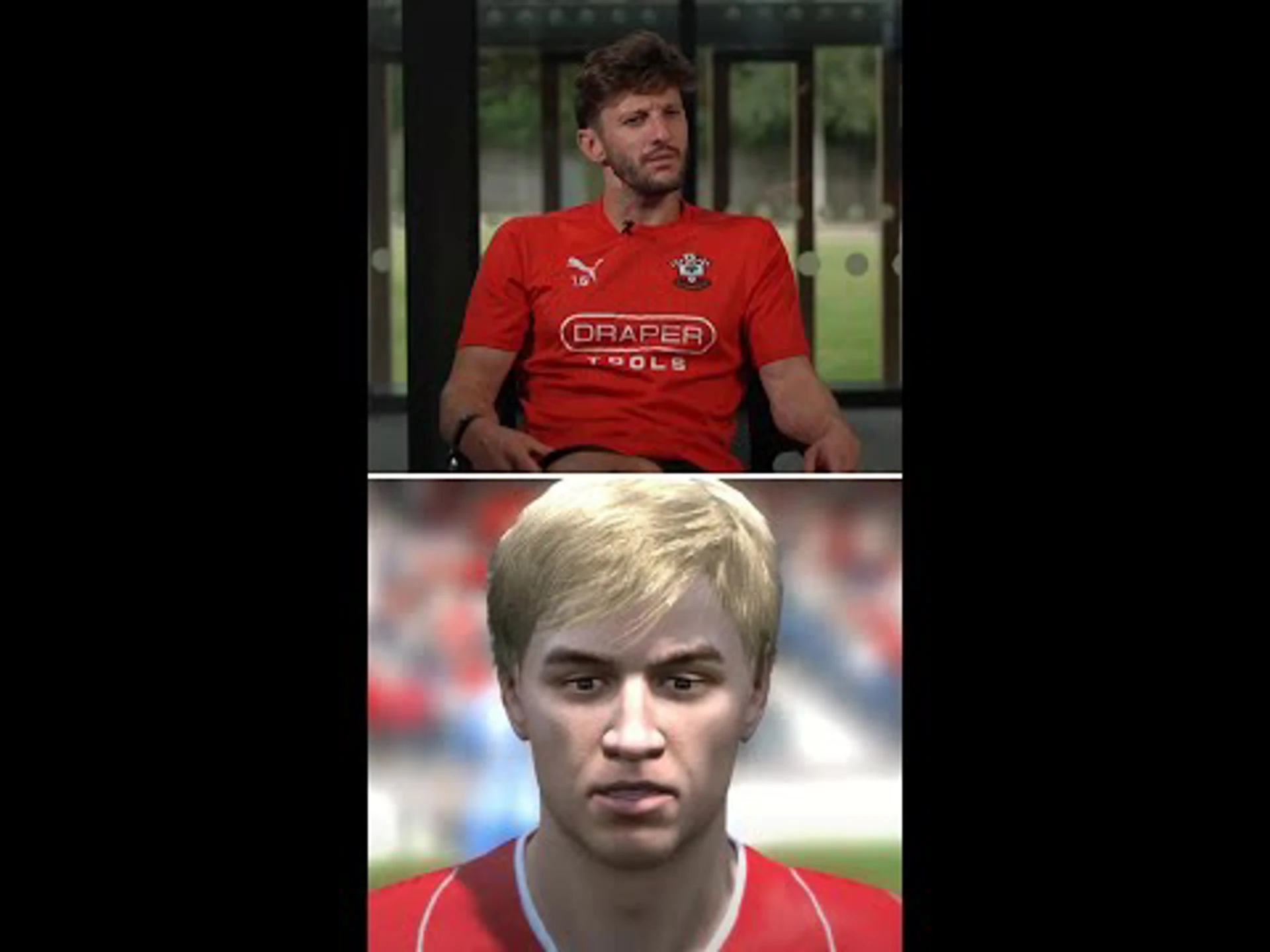 Can Adam Lallana guess the teammate from the old video game screenshot?