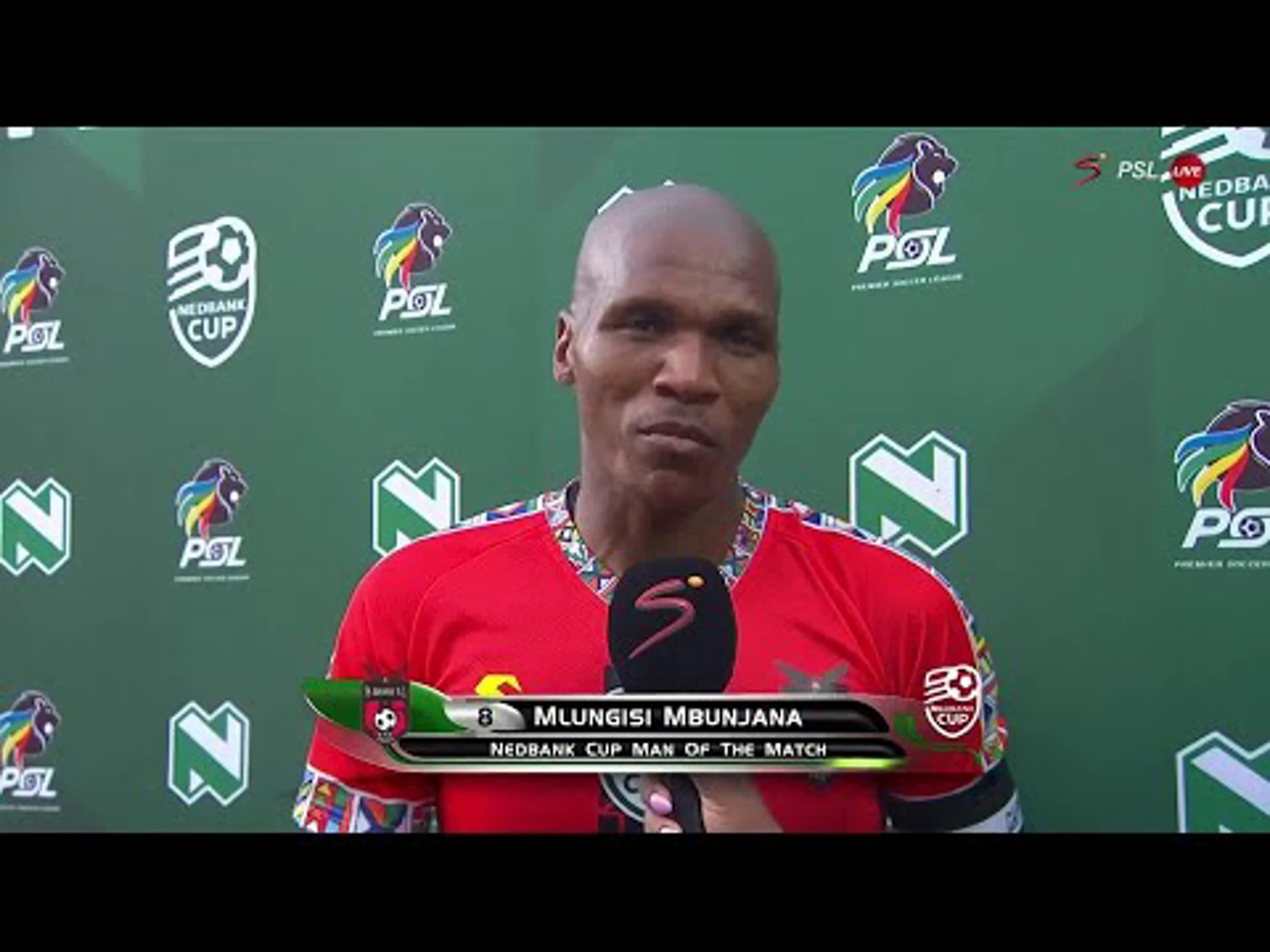 Mbunjana reflects on his Man of the Match performance | TS Galaxy v Mamelodi Sundowns