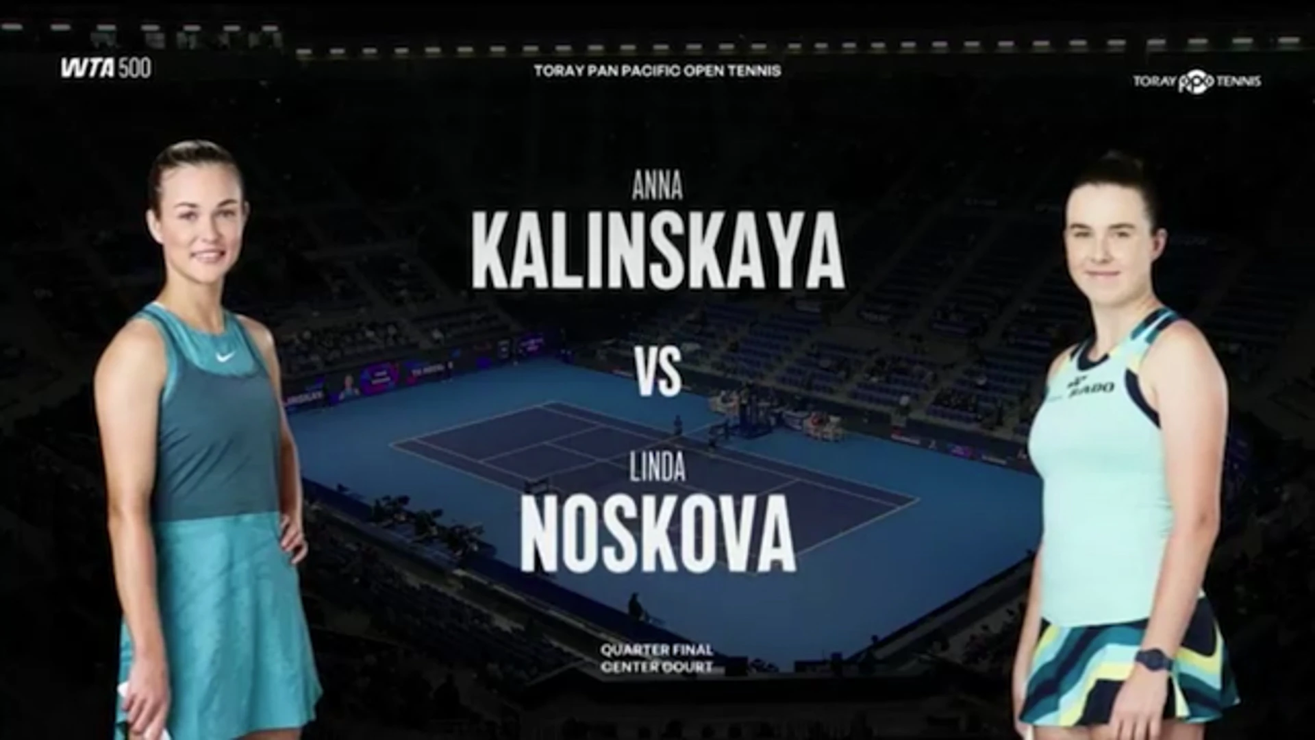 Kalinskaya v Noskova | Toray Pan Pacific Open Tennis | QF1 | Highlights | WTA 500