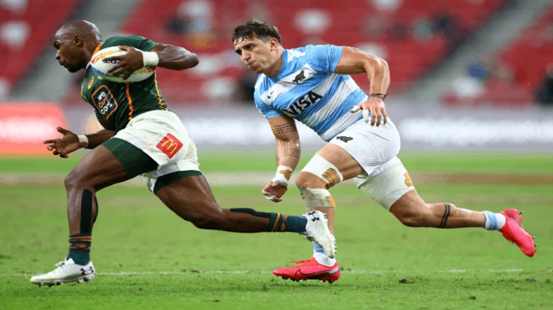 World Rugby HSBC Sevens Series London | Argentina v South Africa | Highlights