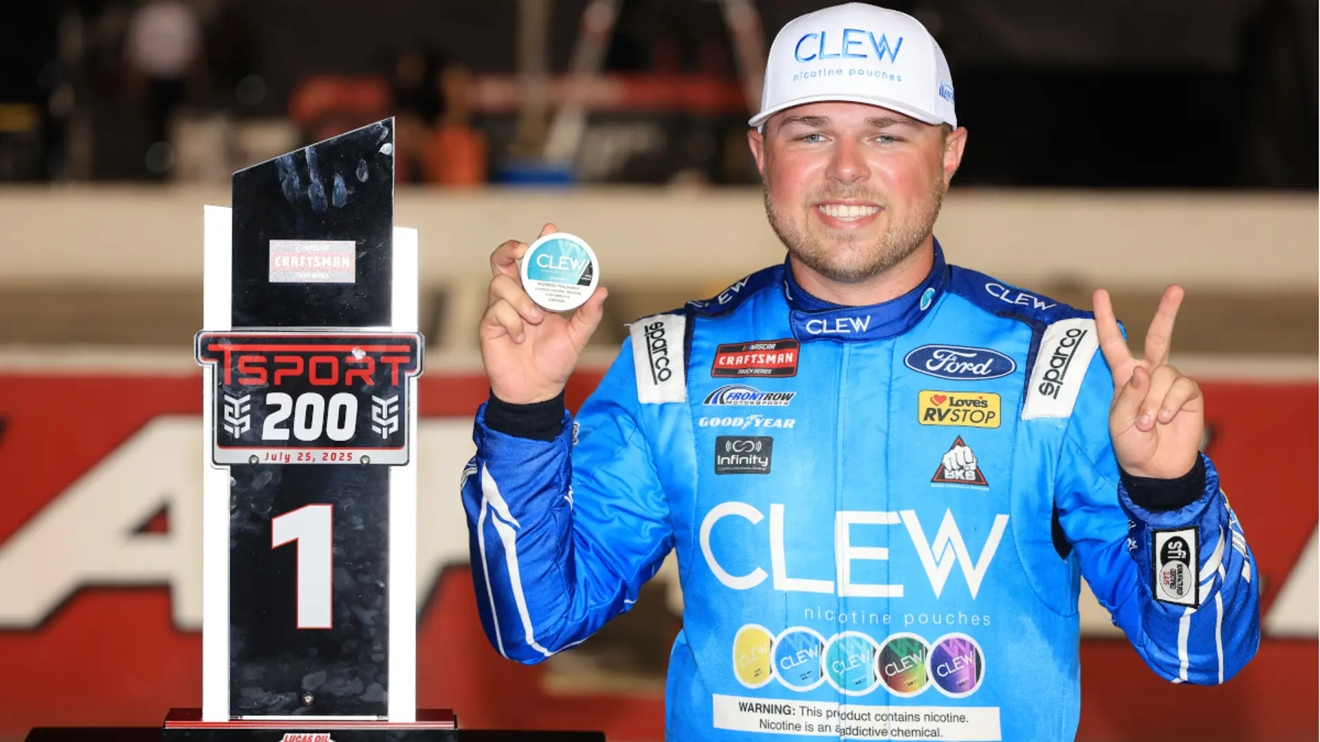 Layne Riggs captures Truck Series race in Indianapolis