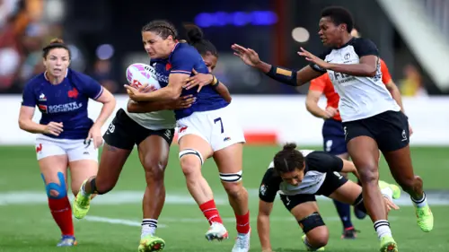 FIJI v France | Highlights | 3rd P/O | World Rugby HSBC Women's Sevens Series Singapore