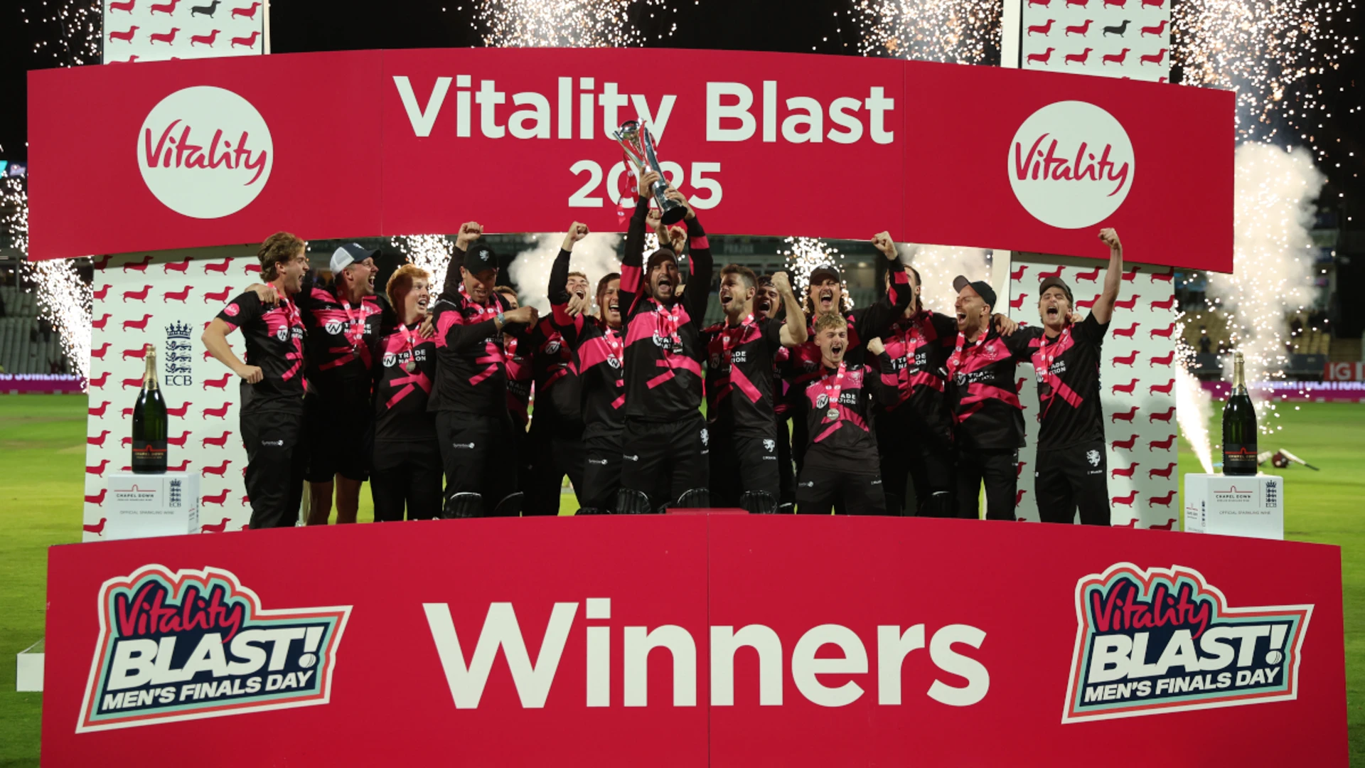 Smeed the hero as Somerset win English T20 Blast final with record chase
