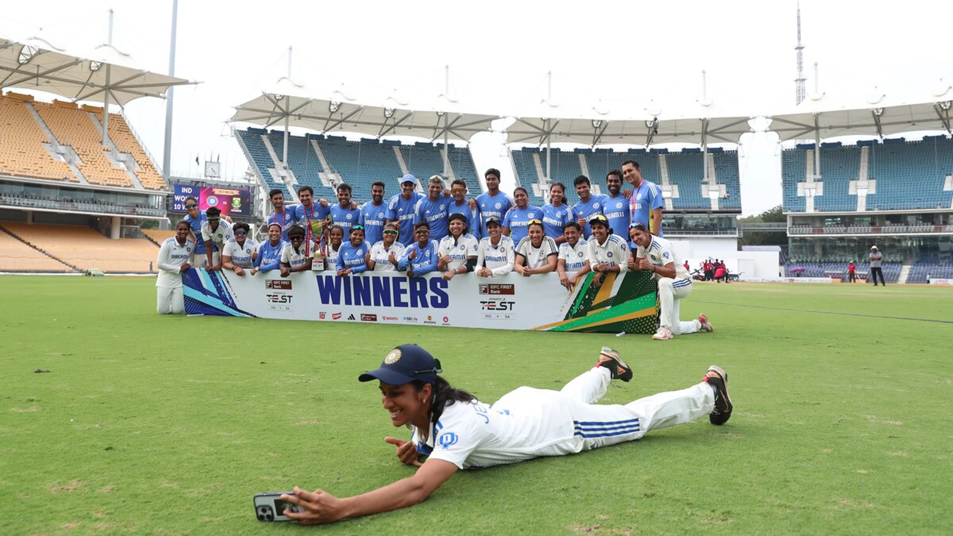 CONVINCING WIN: India thrash South Africa in Women's test