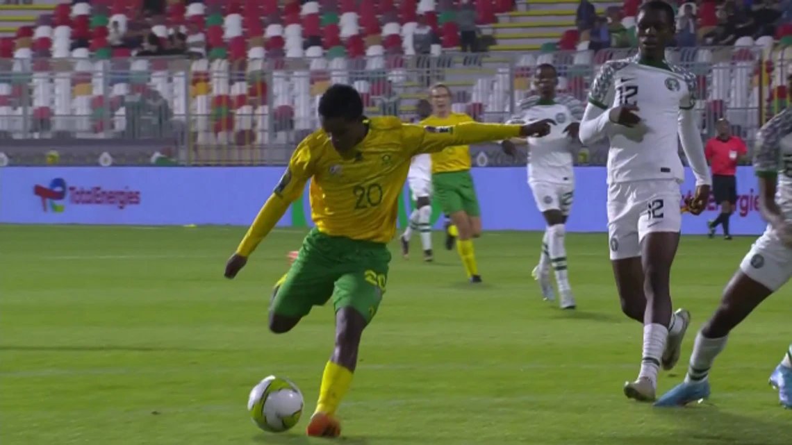 Siyabonga Mabena Goal | South Africa v Nigeria | Under 17 Africa Cup of Nations