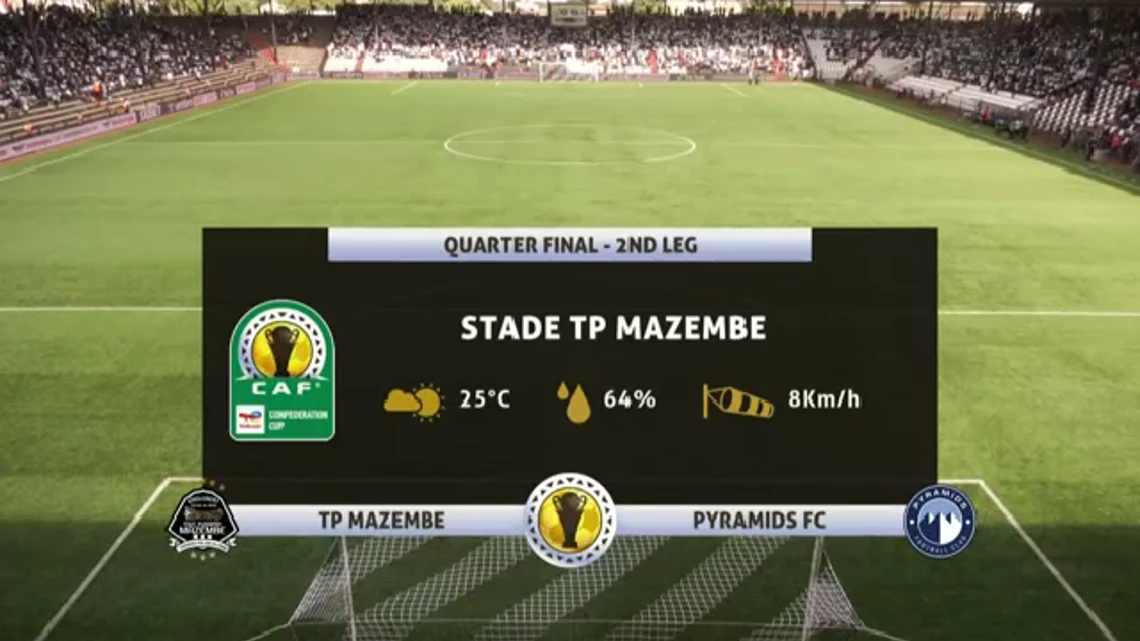 Total CAF Confederation Cup | Mazembe v Pyramids | Highlights