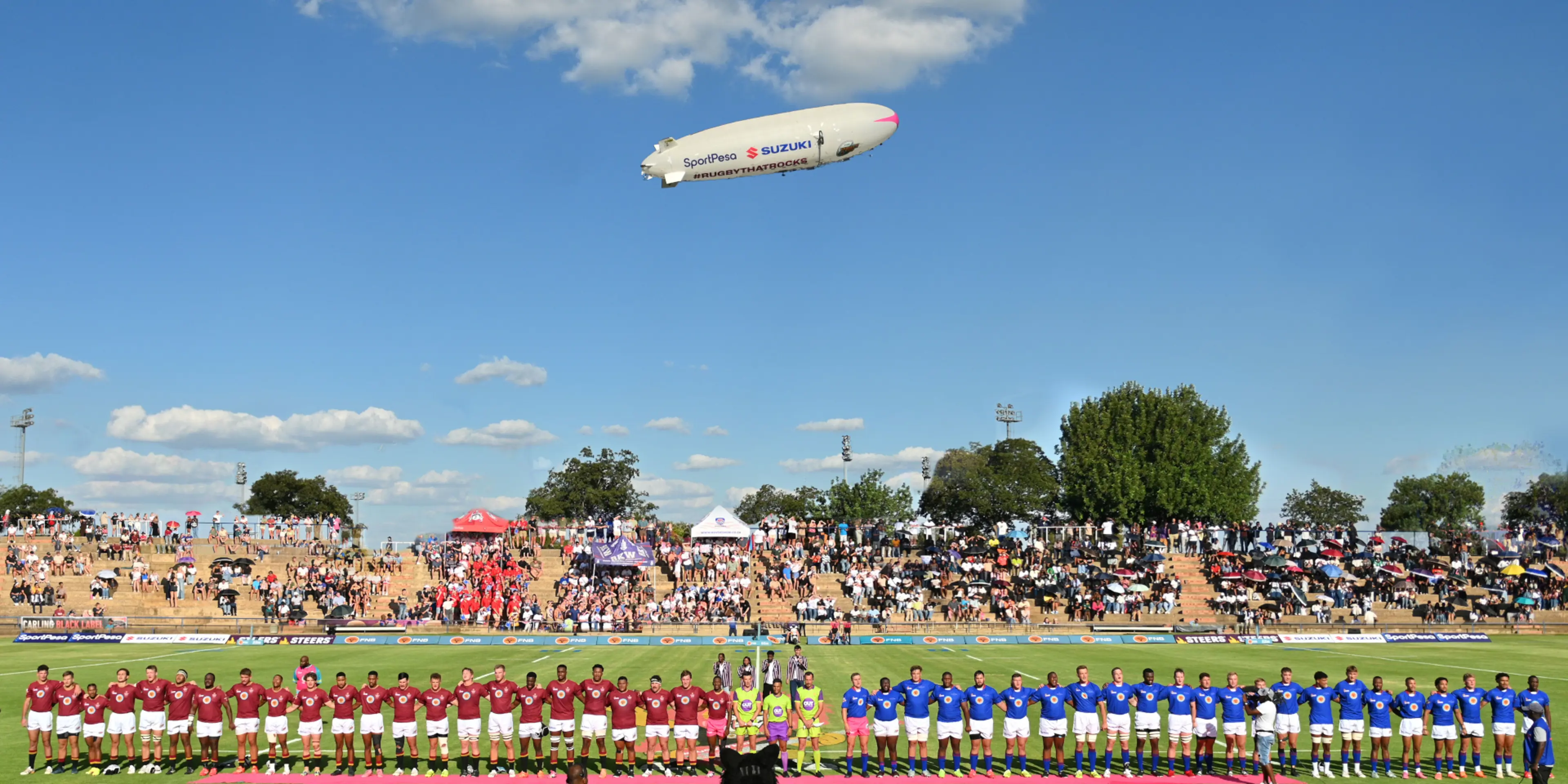 Solar-powered Airship makes SA rugby history at Varsity Cup opener