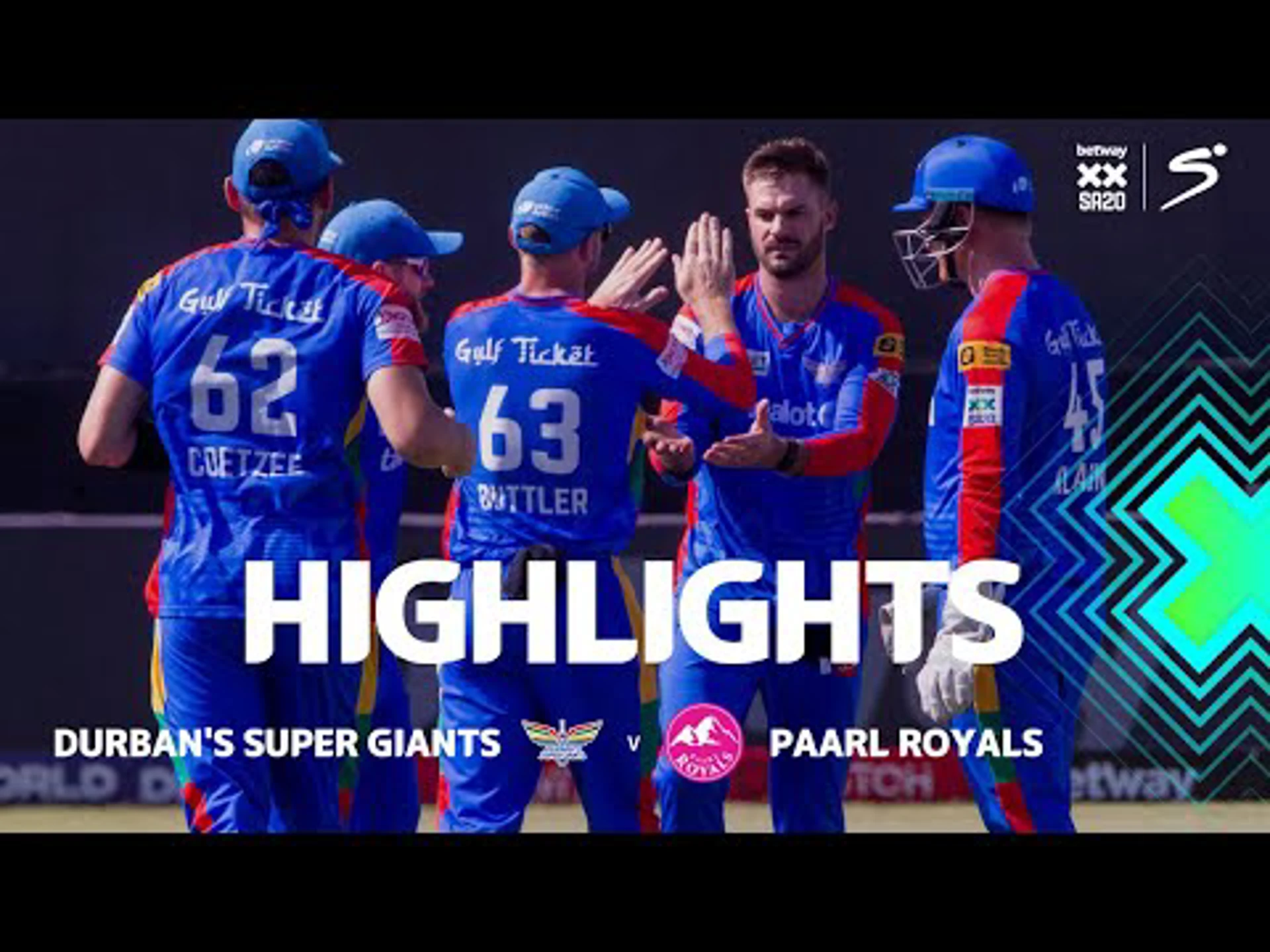 Durban’s S Giants v Paarl Royals | Short Highlights | Betway SA20