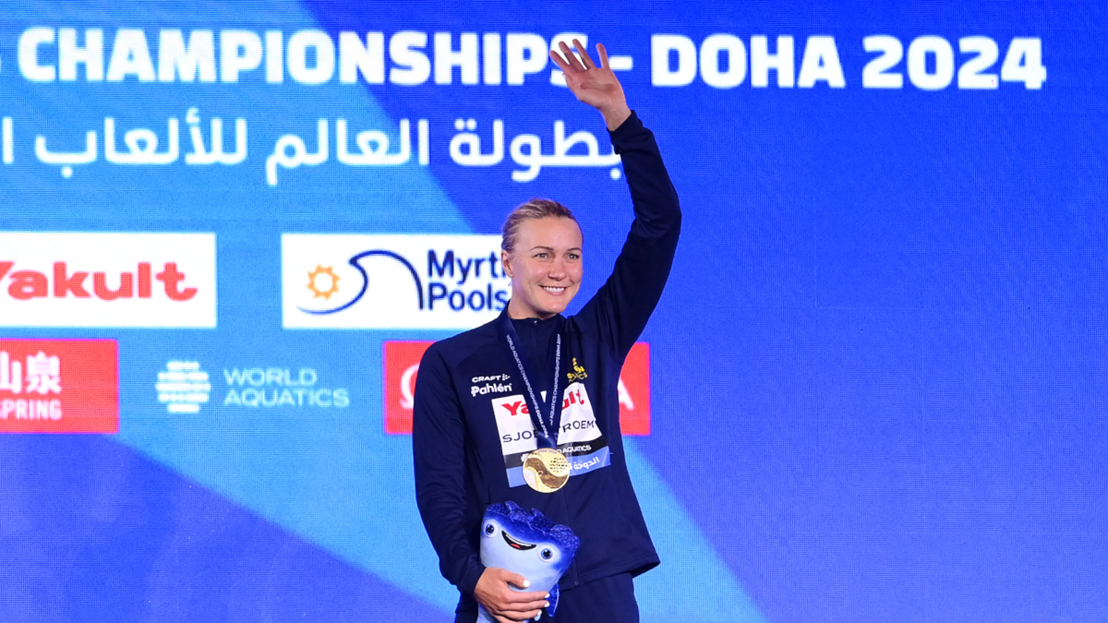 Sjostrom and Wiffen end swim worlds with a splash