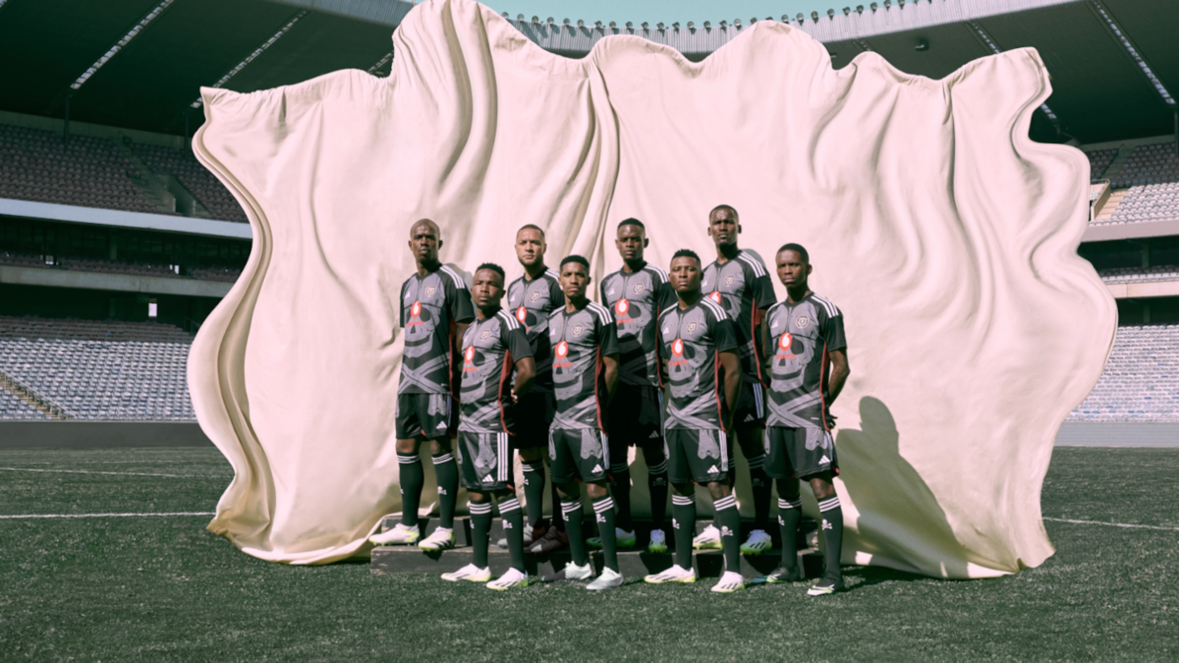 Adidas and Orlando Pirates unveil the  23/24 season jersey in collaboration  with  Thebe Magugu
