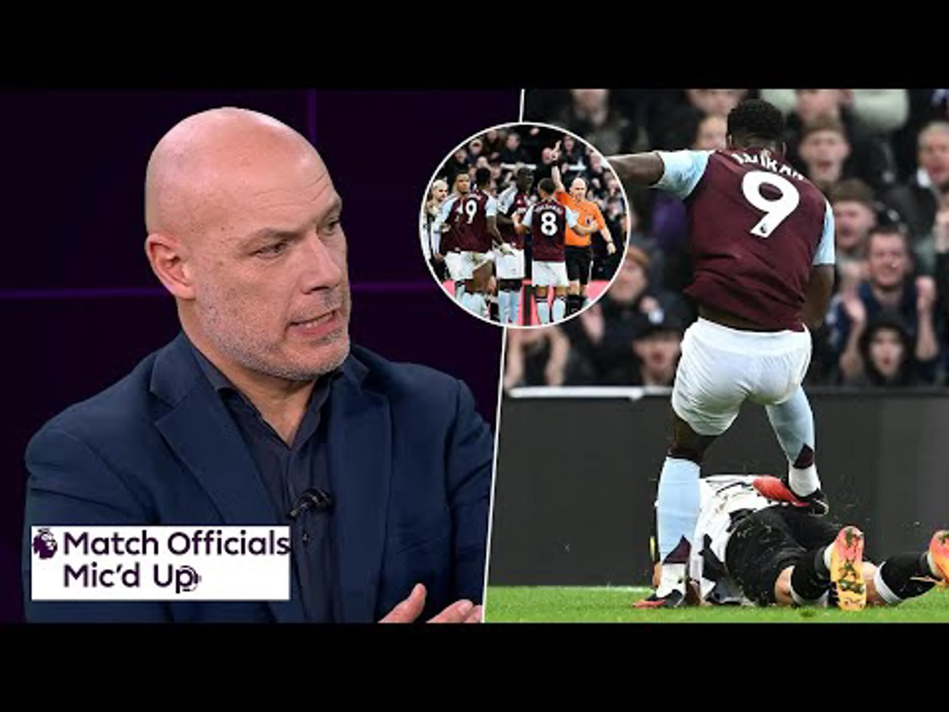 Was Duran's red card the right decision | Match Officials Mic'd Up | Premier League