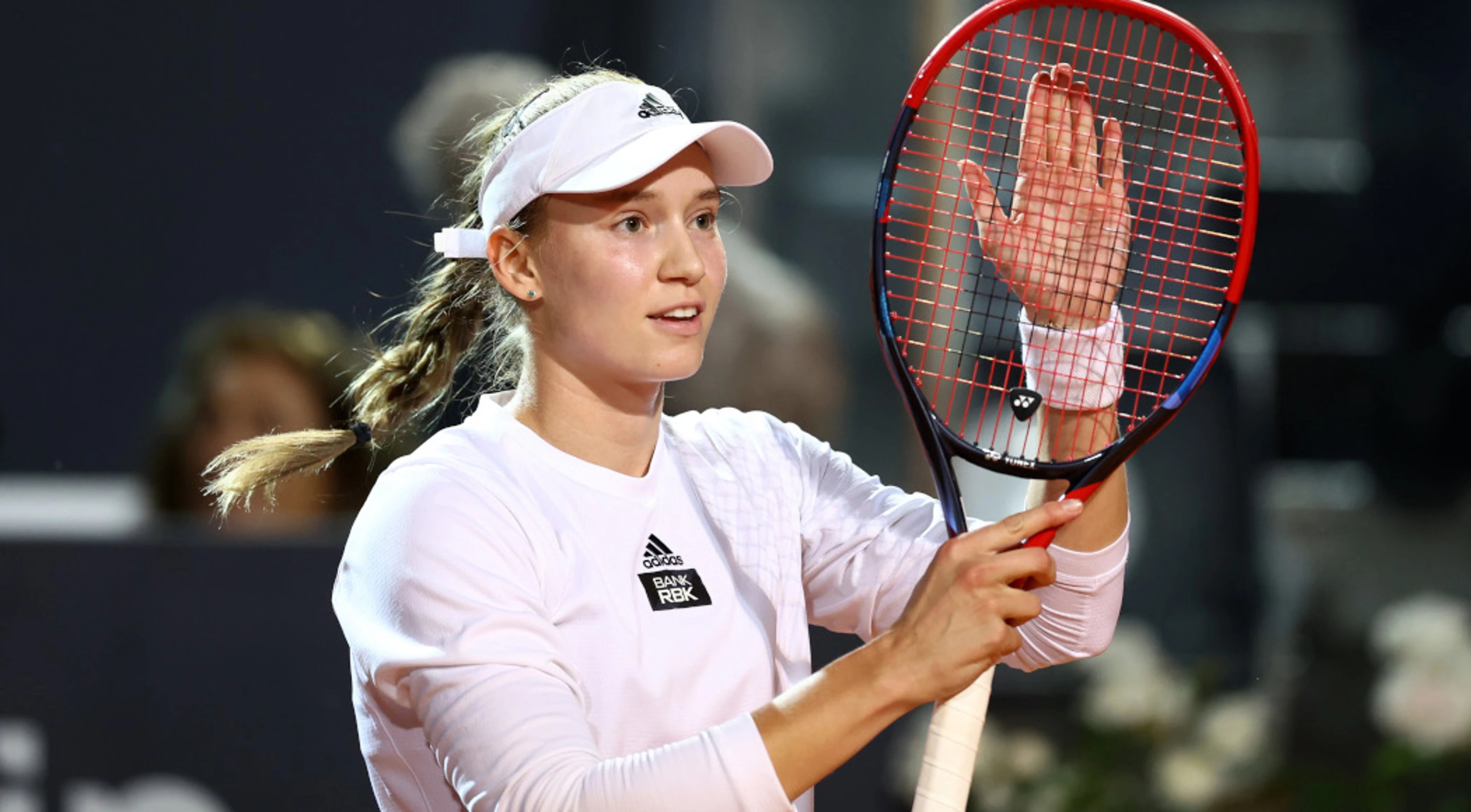 Rybakina wins Rome title after ailing Kalinina retires