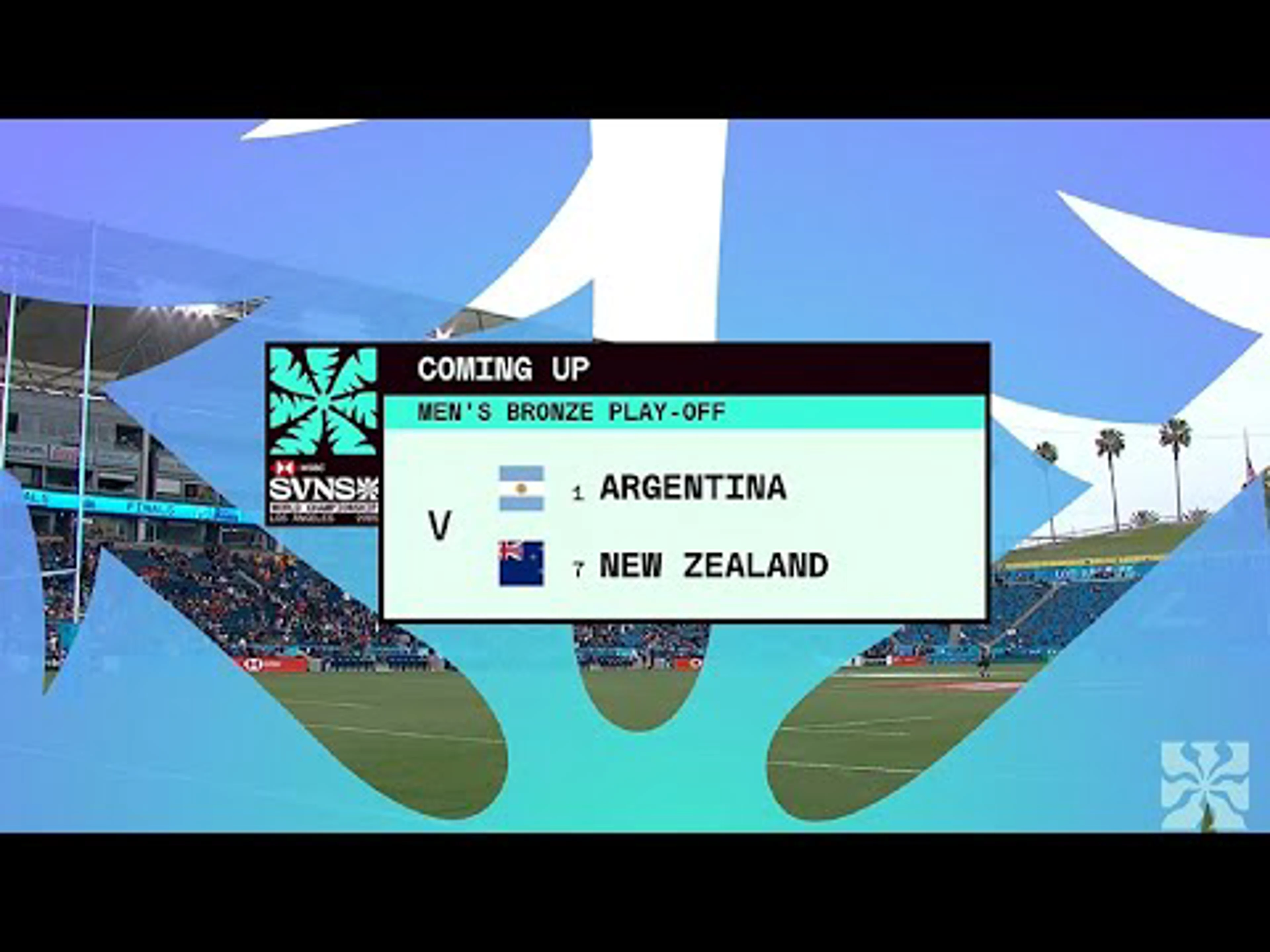 Argentina v New Zealand | 3 Place Play-off | Highlights | World Rugby HSBC Sevens Series Los Angeles