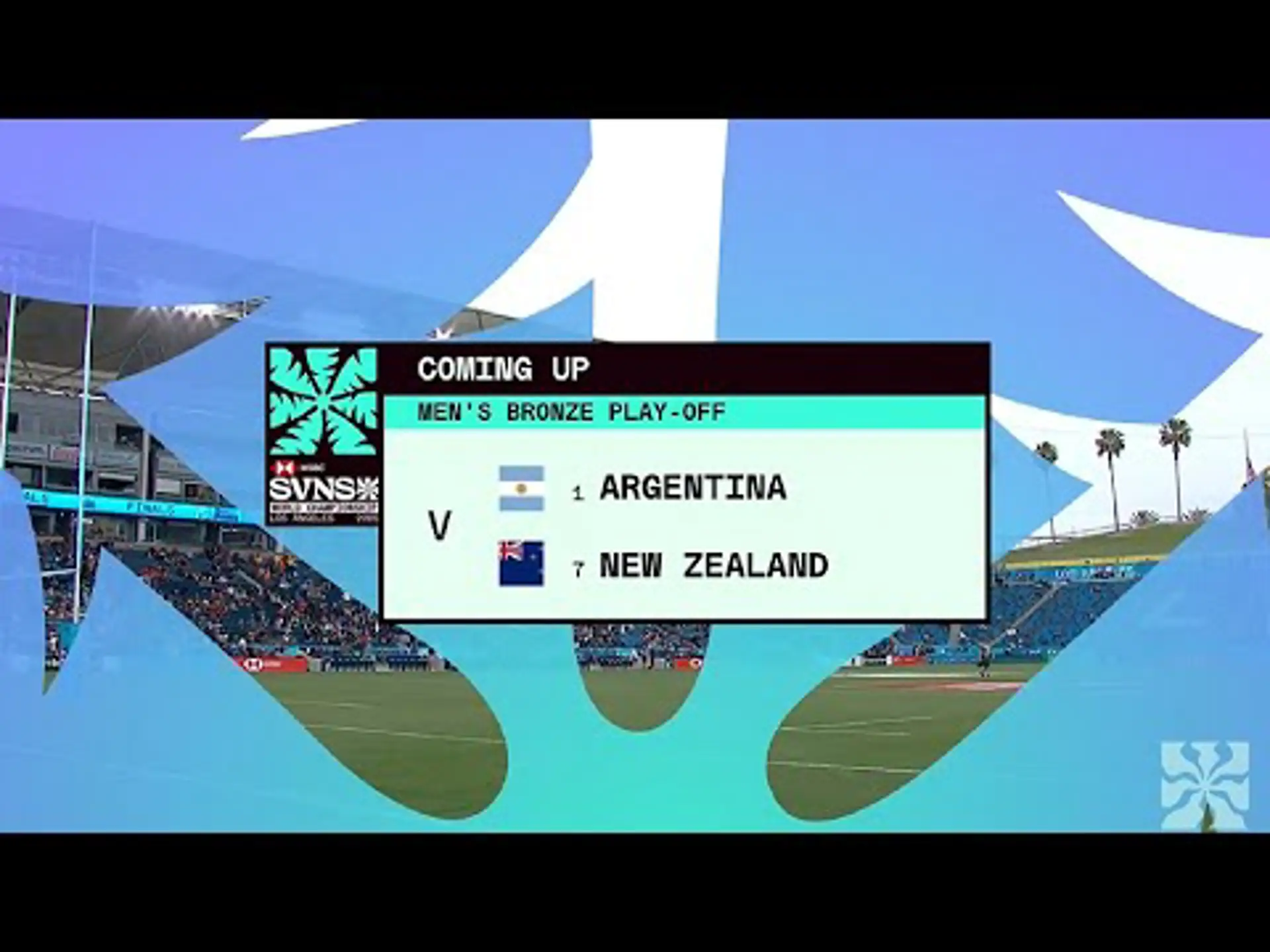 Argentina v New Zealand | 3 Place Play-off | Highlights | World Rugby HSBC Sevens Series Los Angeles