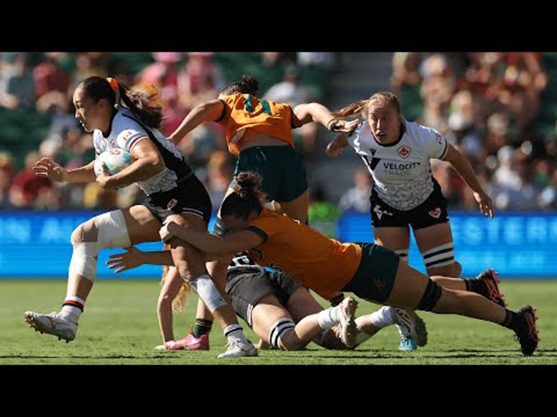 Australia v Canada | SF2 | Highlights | World Rugby HSBC Women's Sevens Series Perth