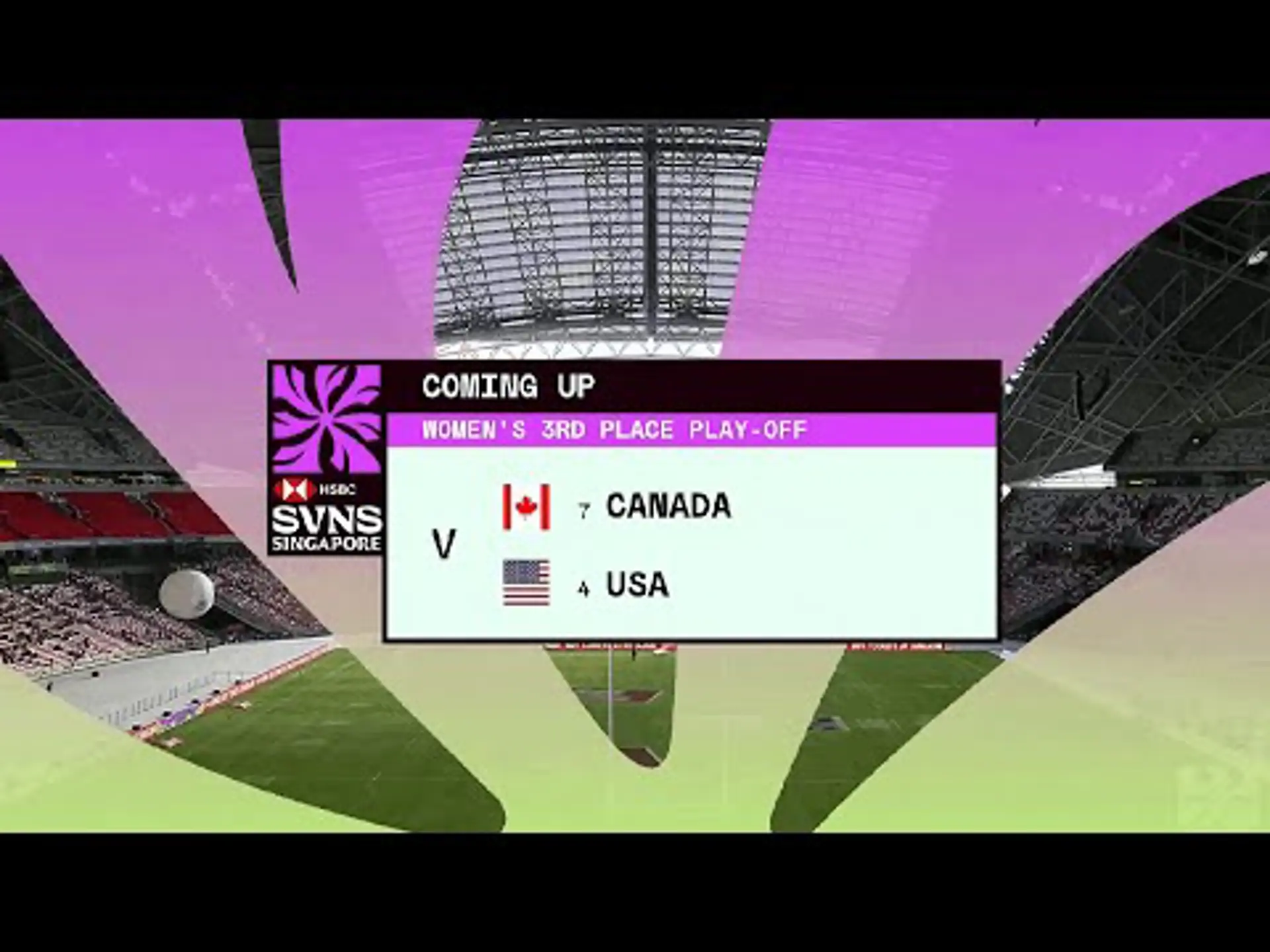 Canada v USA | 3rd Place Highlights | World Rugby HSBC Women's Sevens Series Singapore