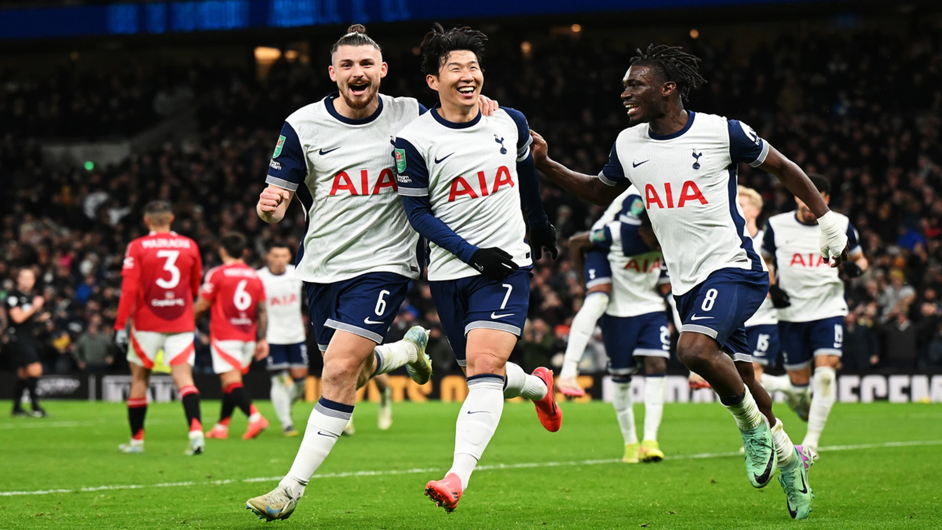 CARABAO CUP: Spurs survive scare to beat Man Utd and reach semis