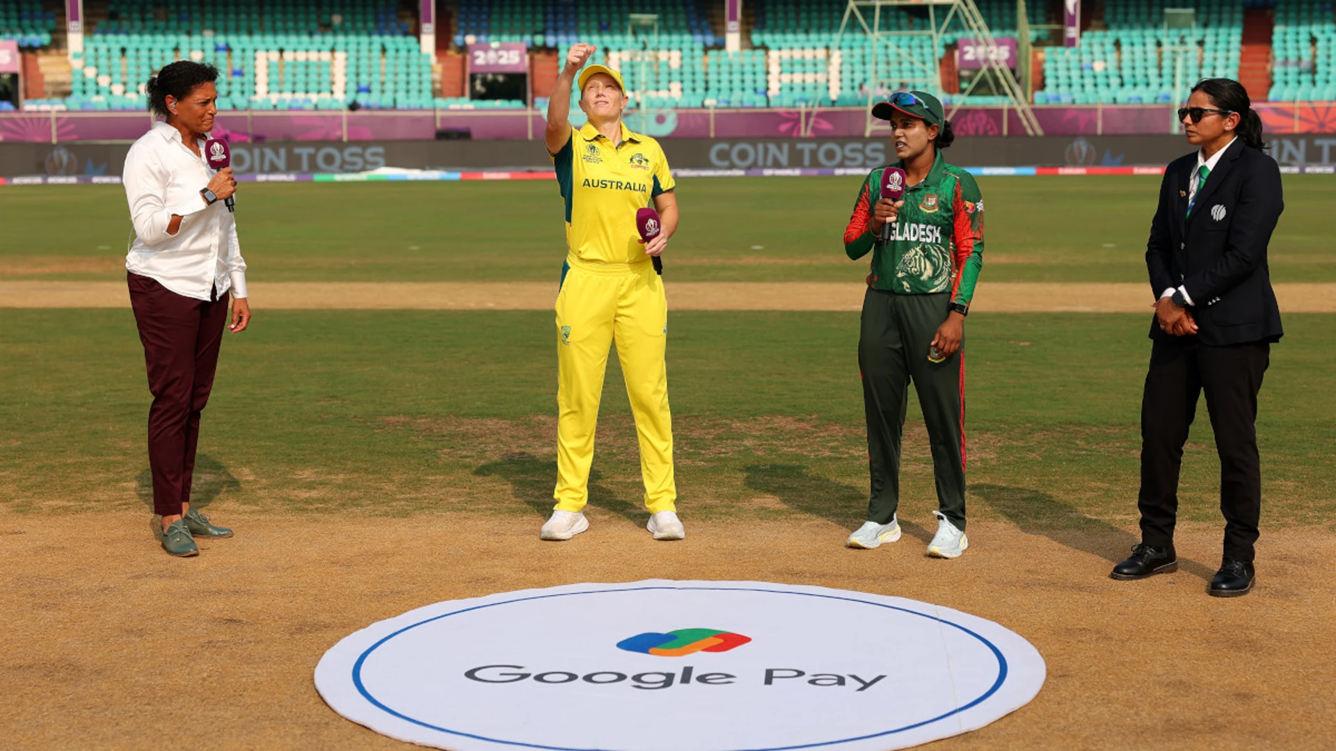 Bangladesh wins toss and bat against Australia