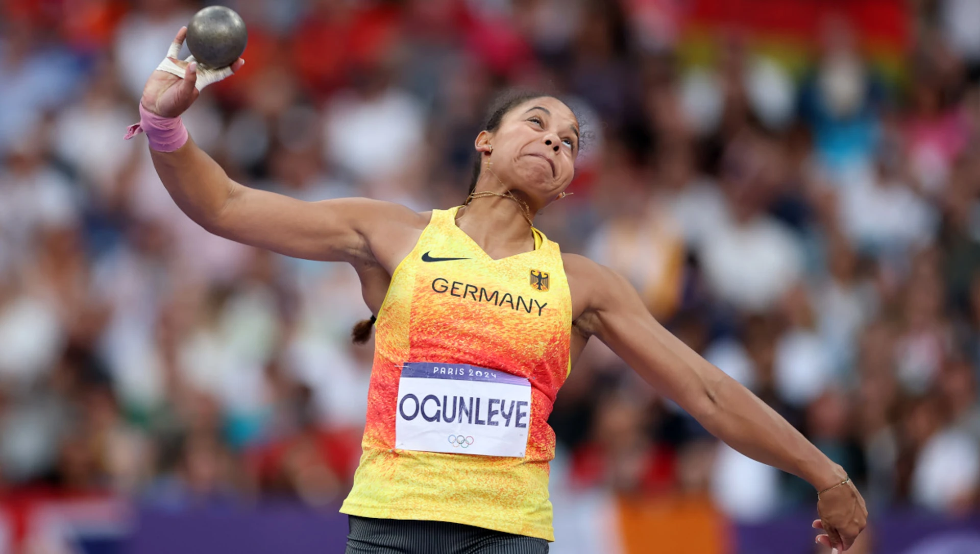 Germany's Ogunleye wins Olympic gold in women's shot put ...