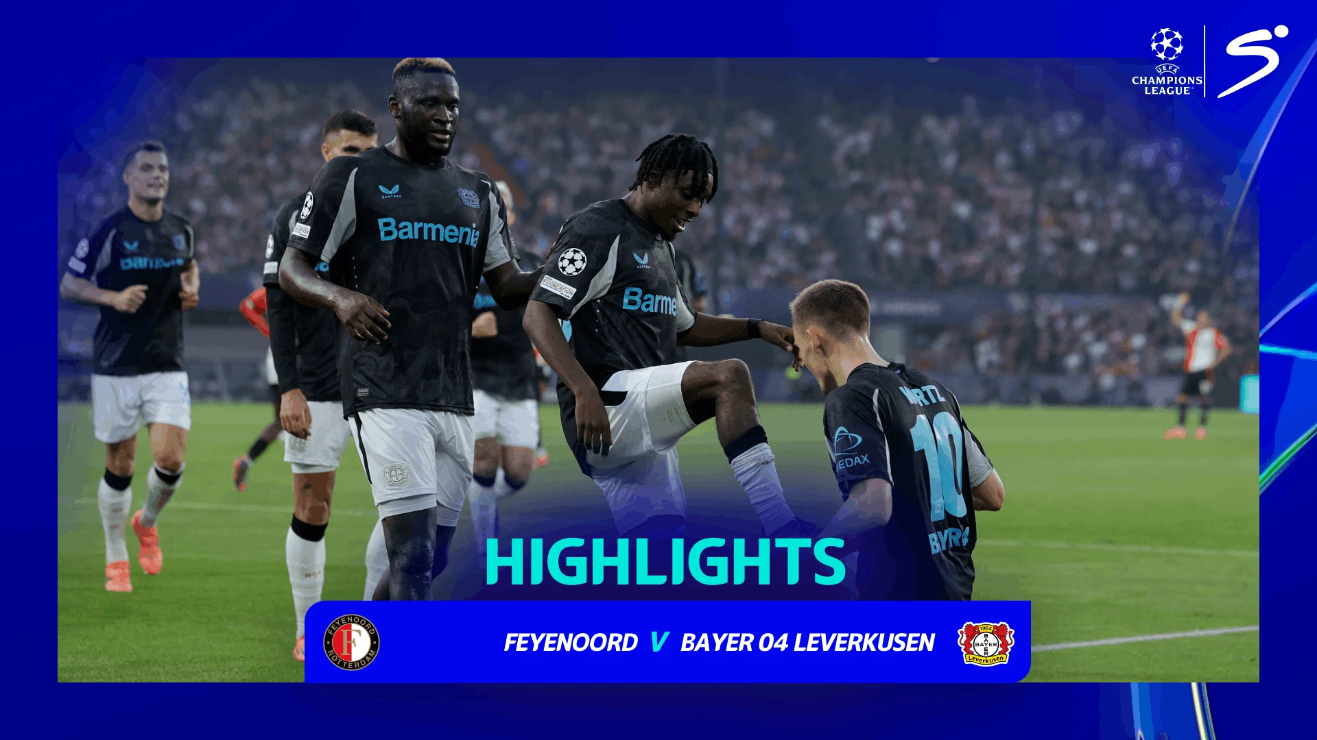 Feyenoord v Bayer Leverkusen | Match Highlights | UEFA Champions League