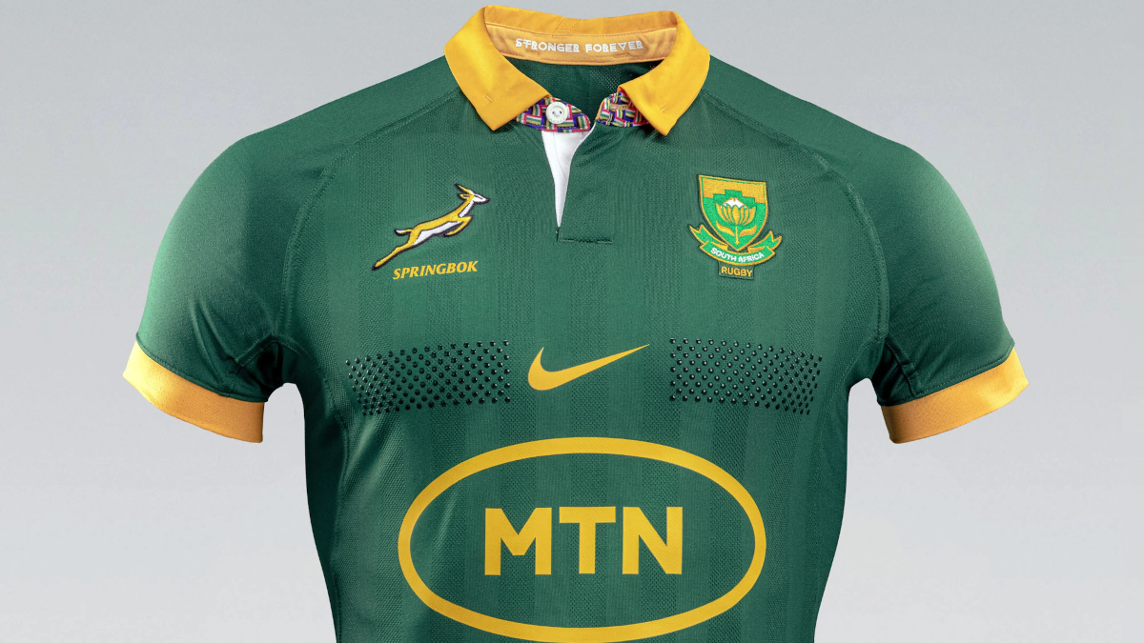 Springboks’ Castle Lager Rugby Championship jerseys unveiled.