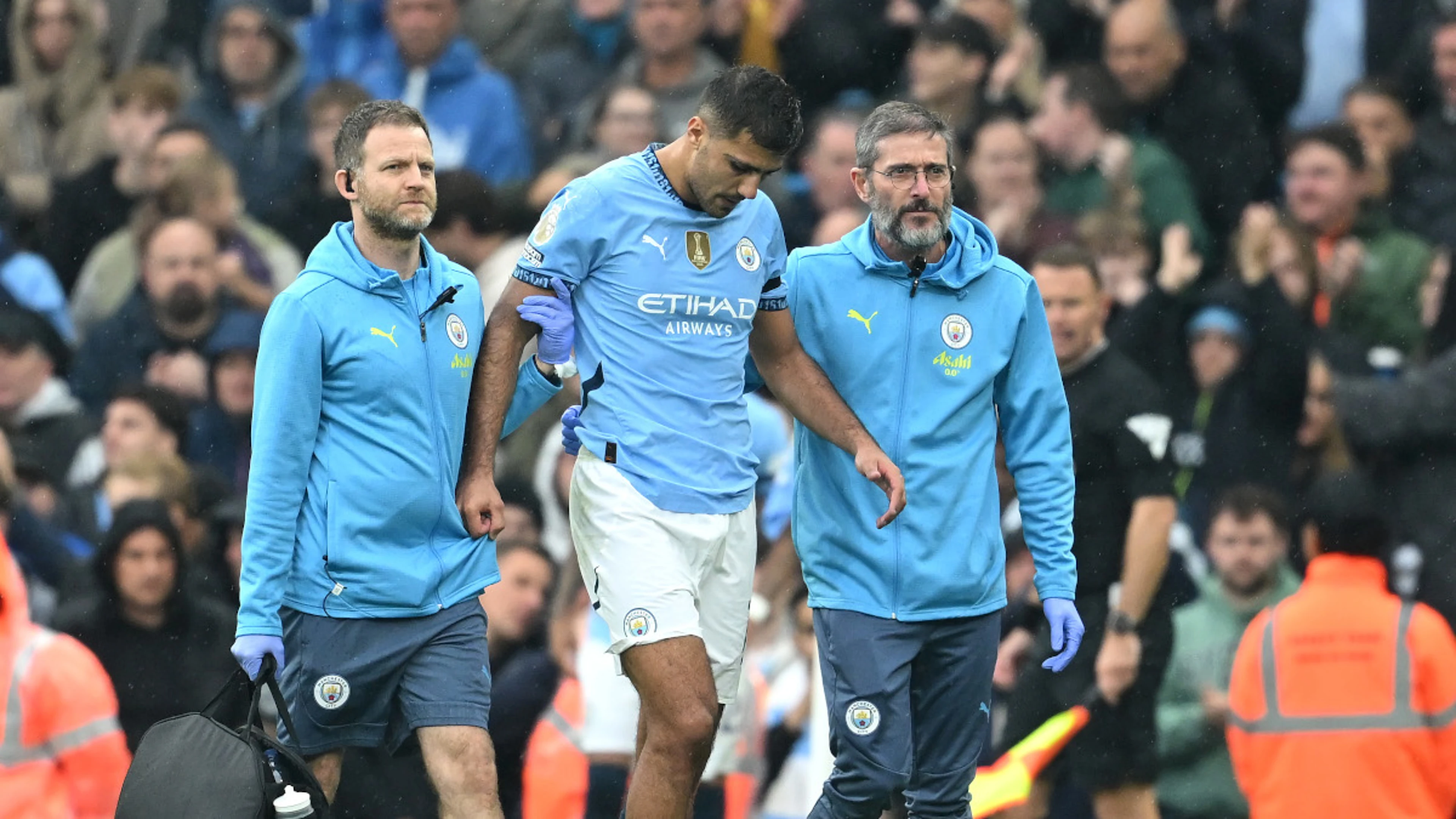Man City's Rodri 'out for season' after ACL injury: reports