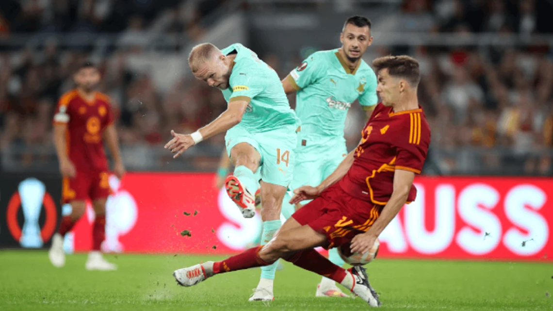 AS Roma v Slavia Prague | Match Highlights | UEFA Europa League | Group G