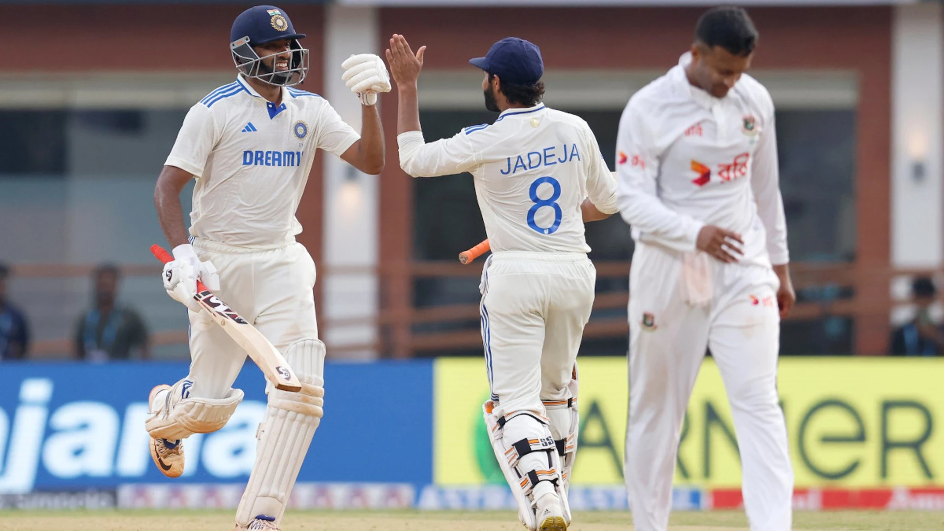 Ashwin-Jadeja epic rearguard helps India overcome Hasan blows