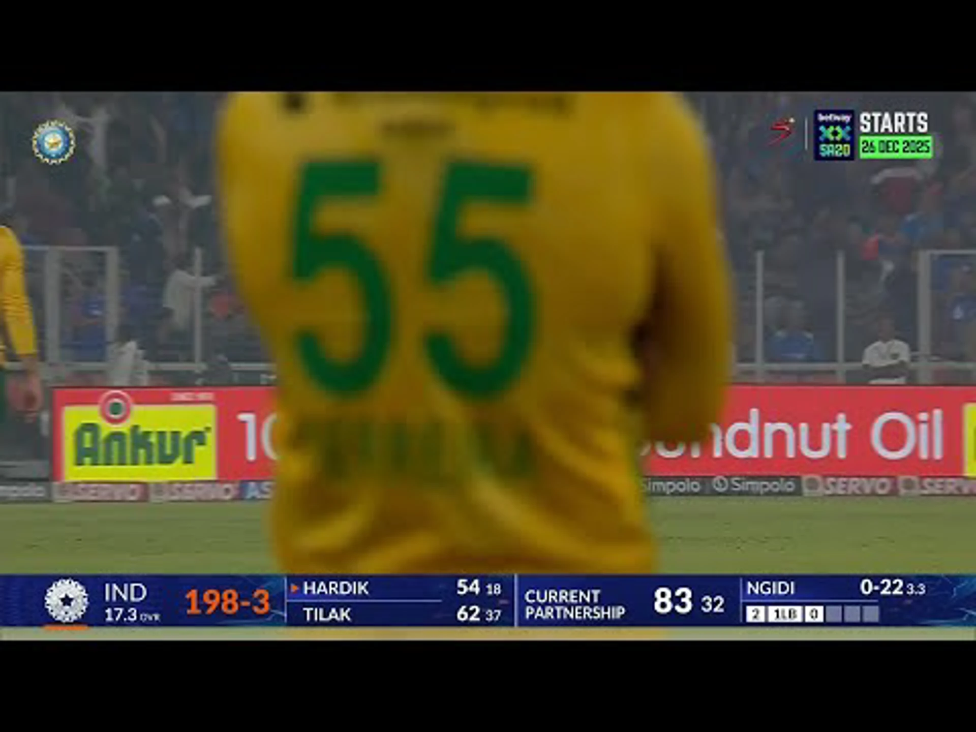 Hardik Pandya Top Runs vs. South Africa