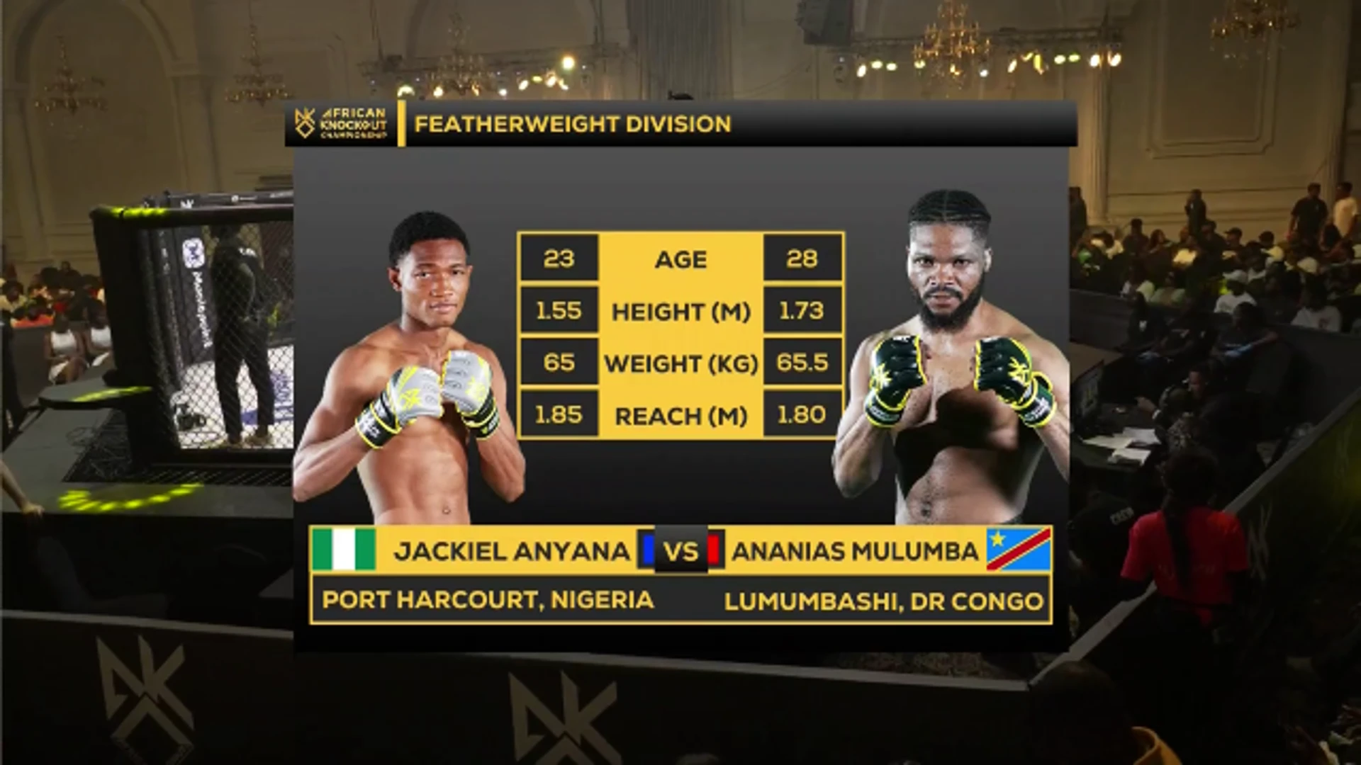 Jackiel Anyana v Ananias Mulumba | Featherweight Bout | Highlights | African Knockout