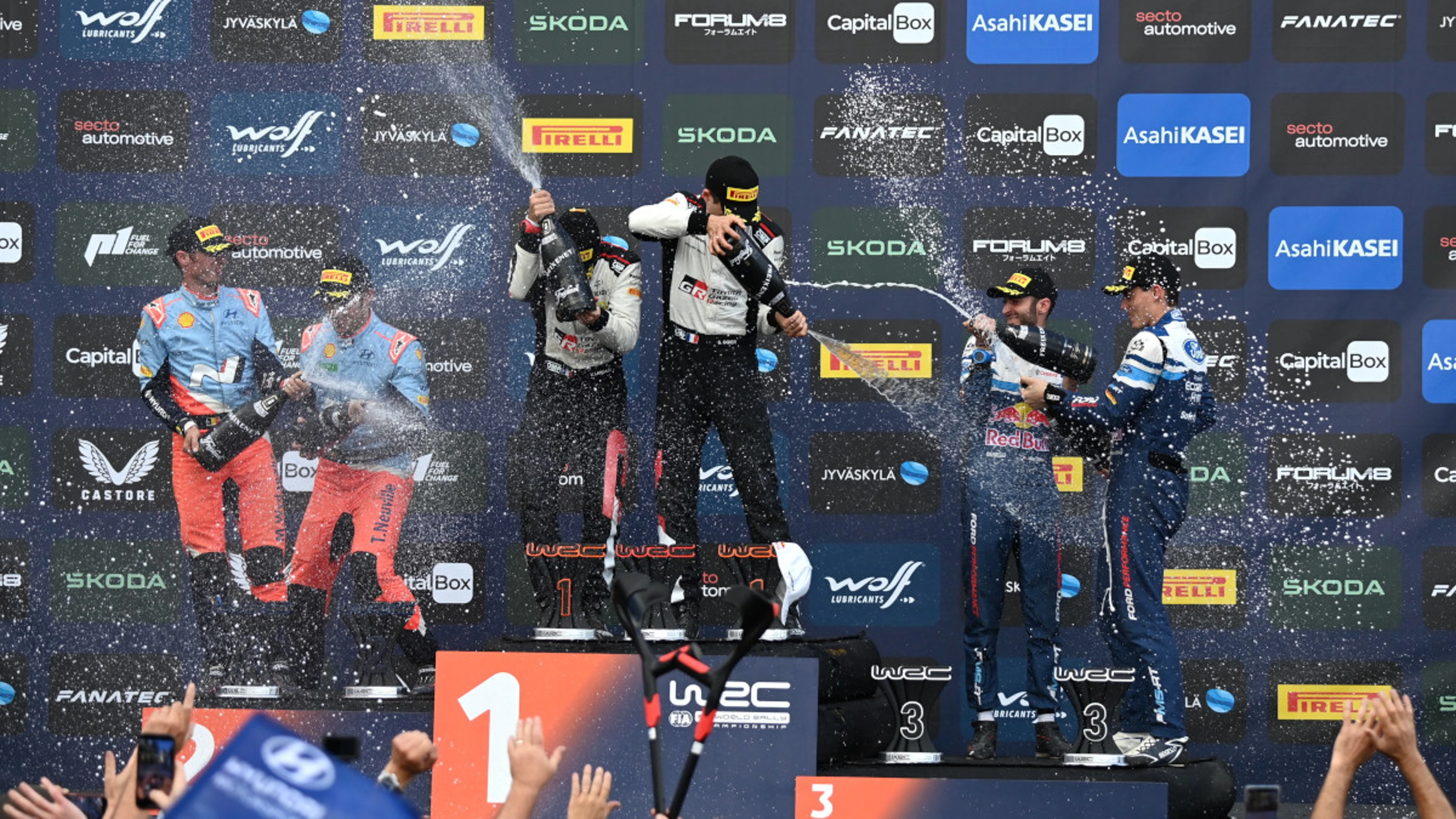 Ogier wins Rally of Finland after Rovanpera crashes out