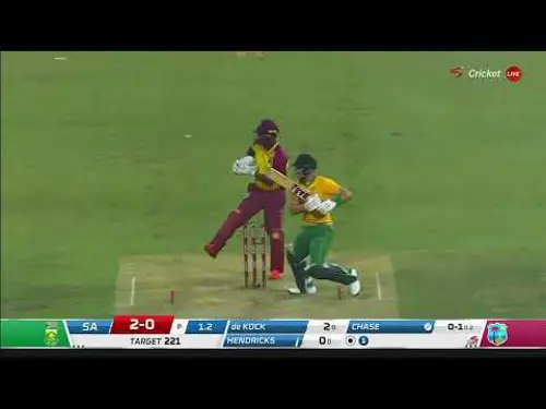 Reeza Hendricks 83 | South Africa v West Indies | 3rd T20