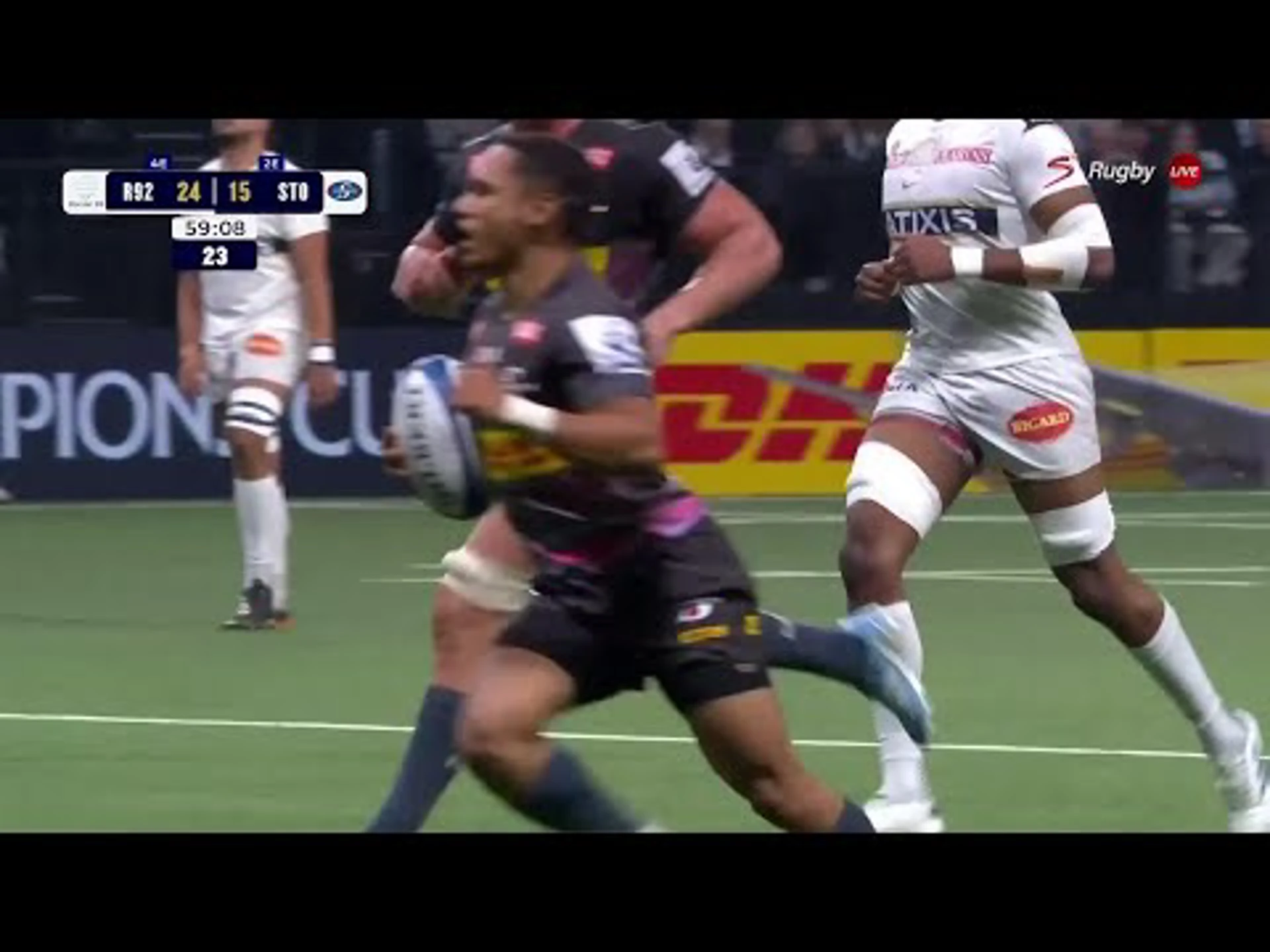 Herschel Jantjies With a Try vs. Racing 92