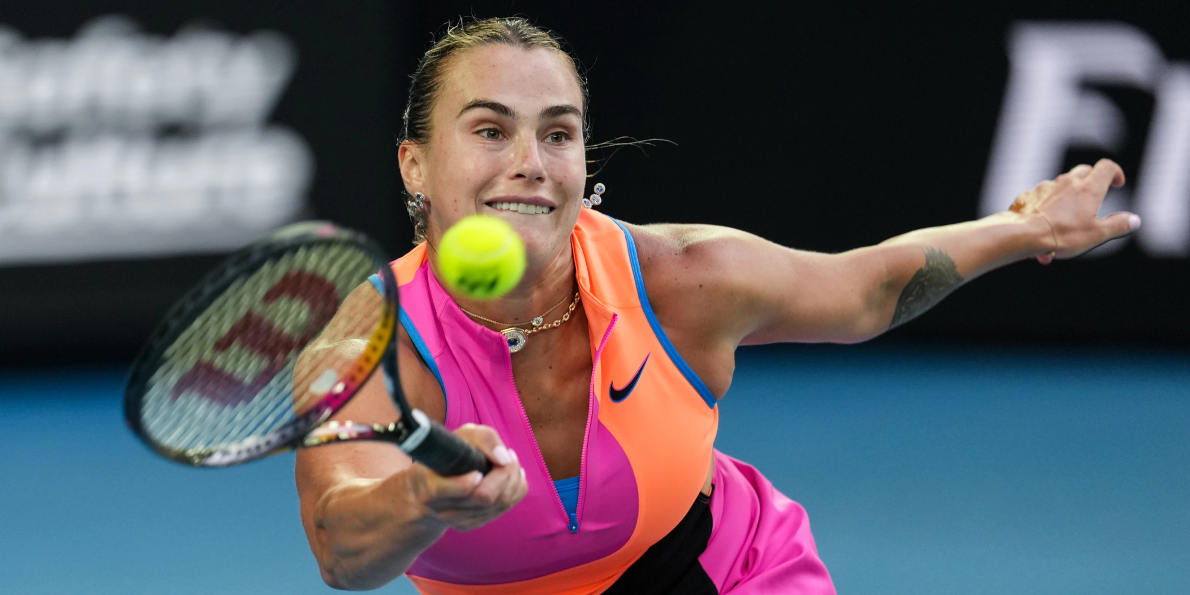 Umpire call fired up Sabalenka in politically charged Melbourne clash