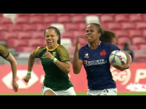 France v SA | Match Highlights | World Rugby HSBC Women's Sevens Series Singapore