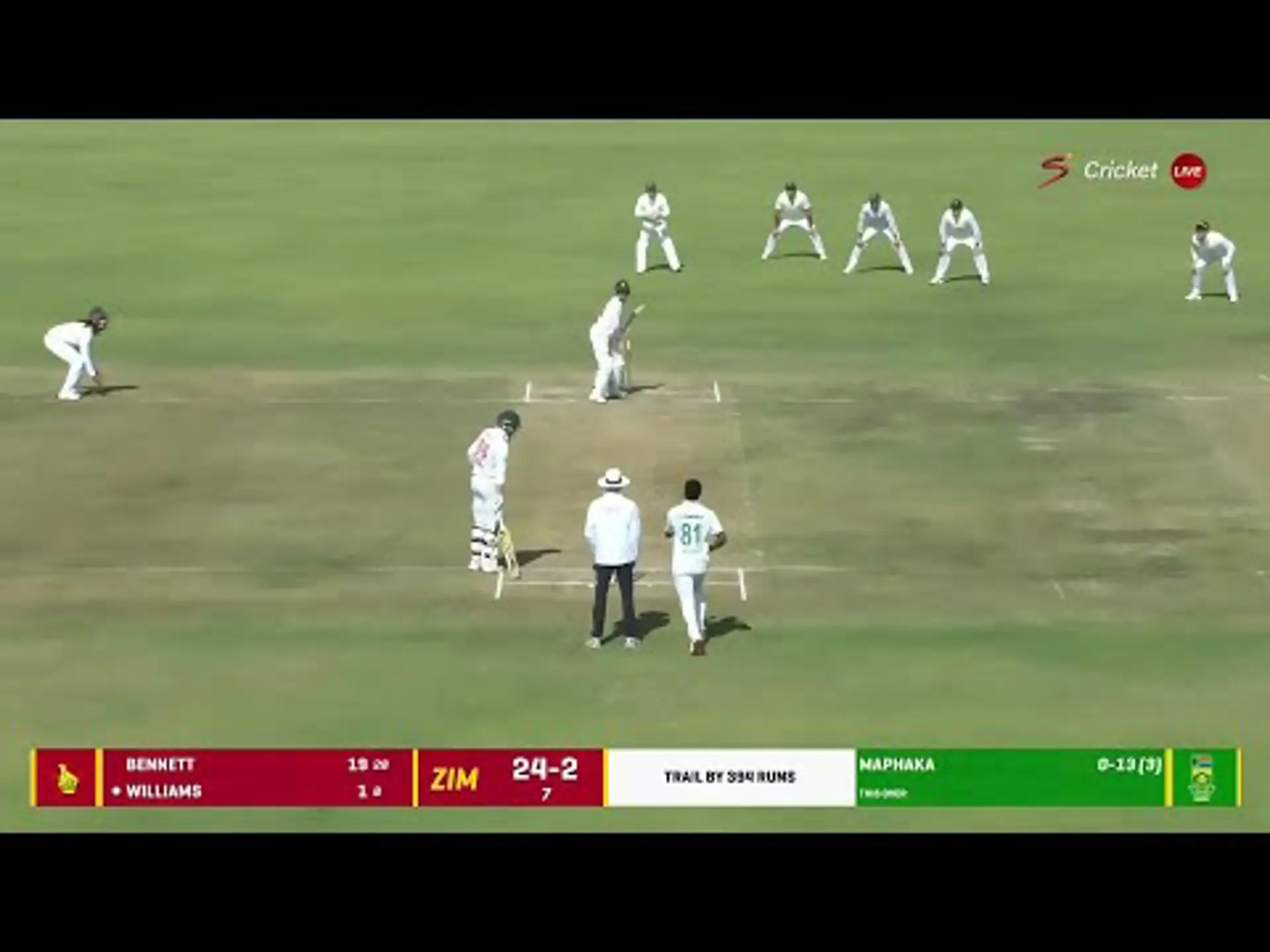 Zimbabwe v South Africa | 1st Test | 2nd Inning | Sean Williams 137