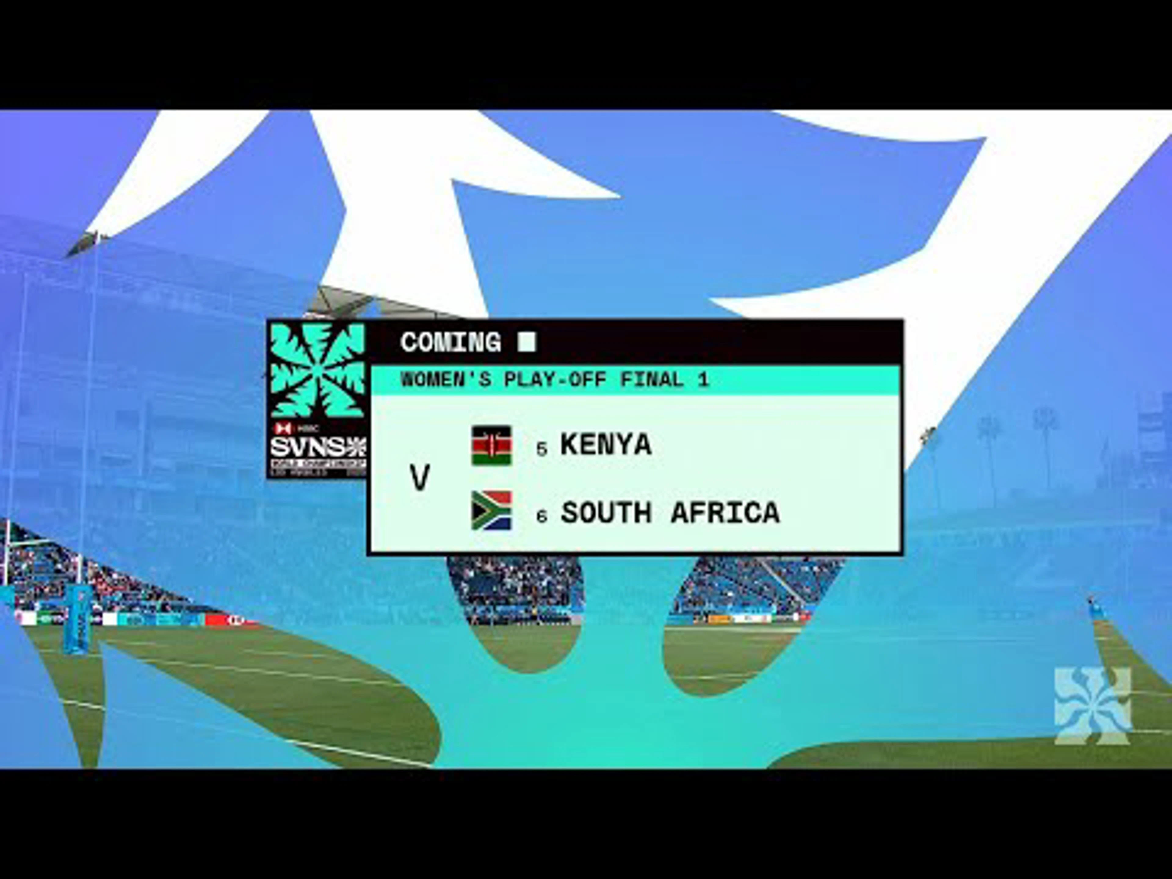 Kenya v South Africa | QF1 | Highlights | World Rugby HSBC Women's Sevens Series Los Angeles