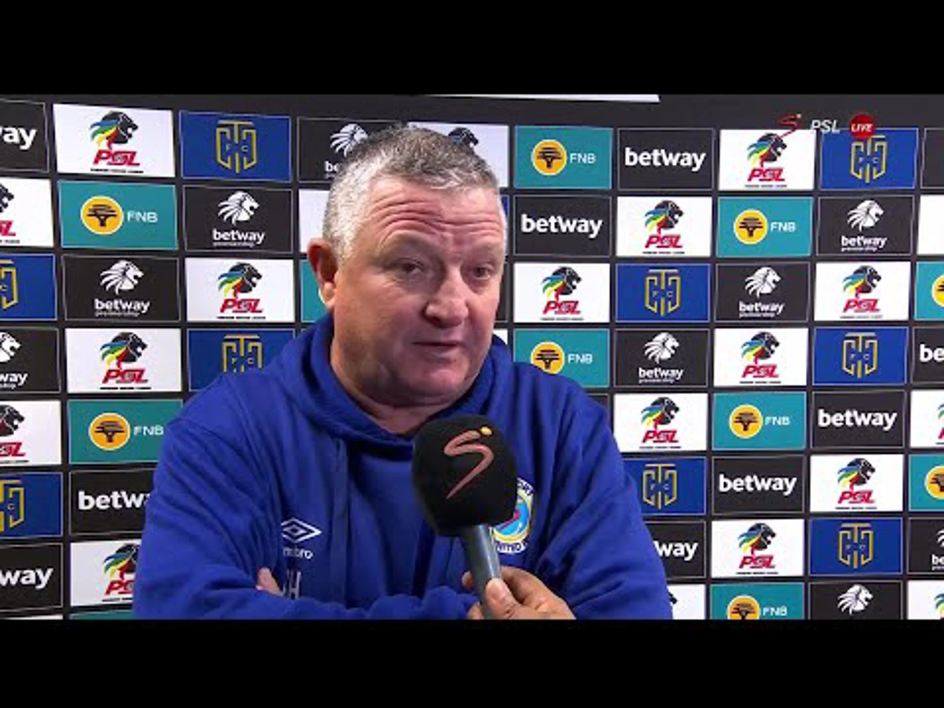 Post-match interview with Gavin Hunt | Cape Town City v SuperSport United | Betway Premiership