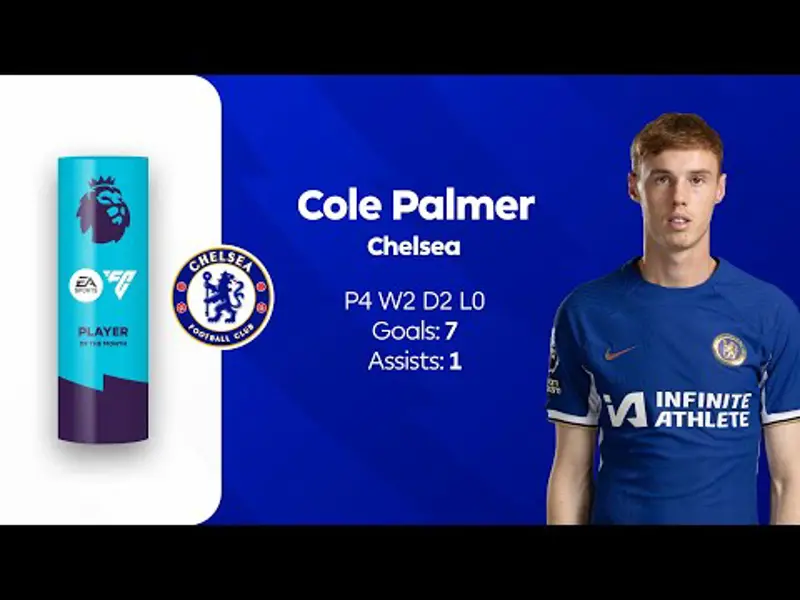 Cole Palmer wins Player of the Month for April | Premier League