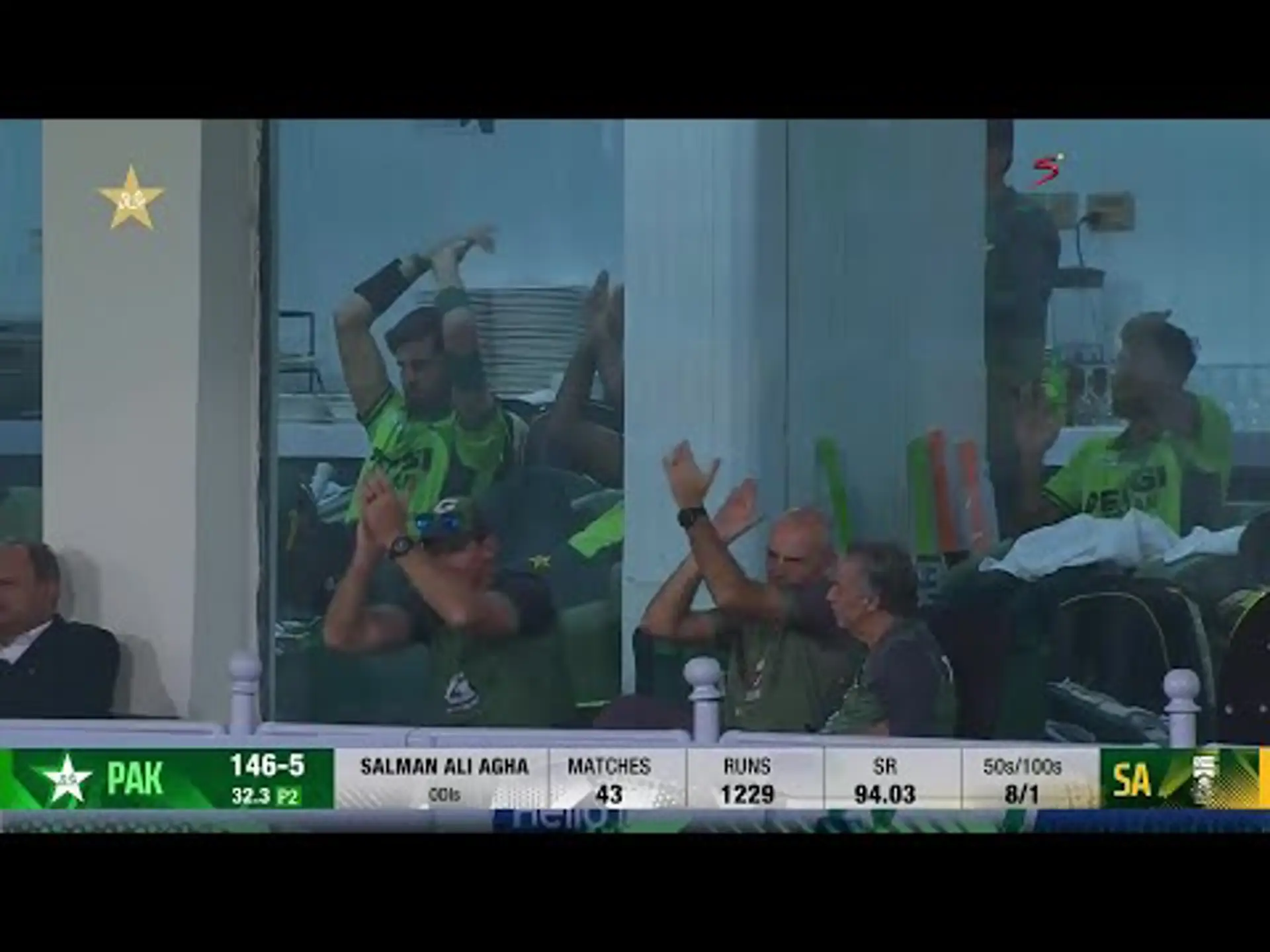 Salman Agha with 52 Runs in the 1st Inning vs. South Africa