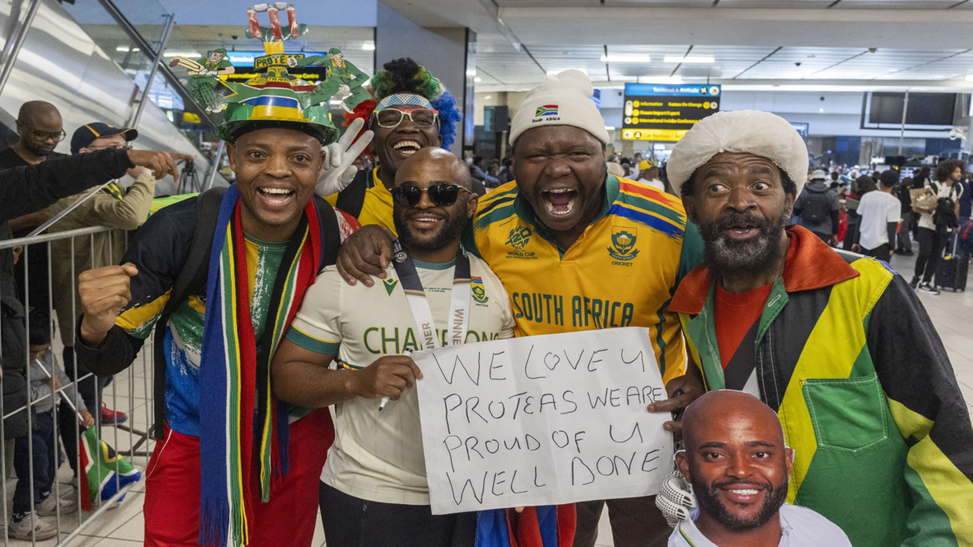 South Africans welcome home World Test Champions