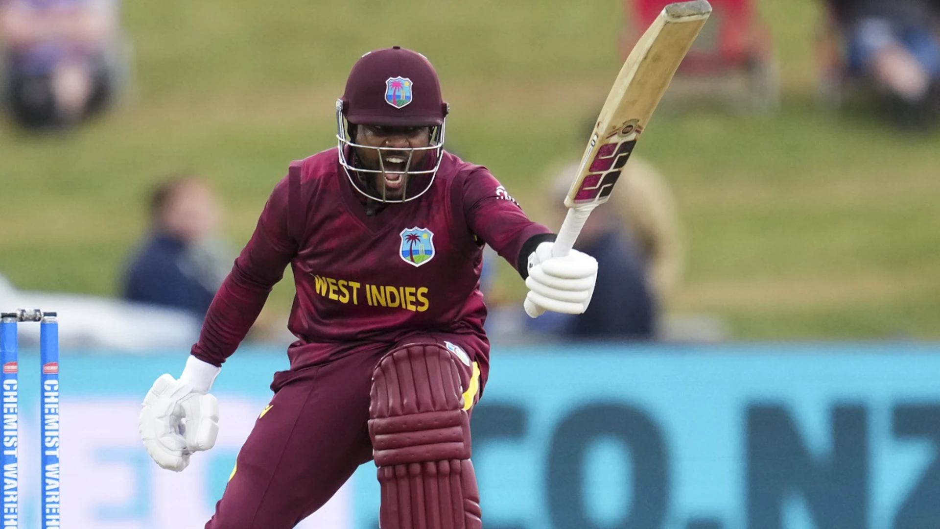 Hope century blasts West Indies to 247-9 against New Zealand