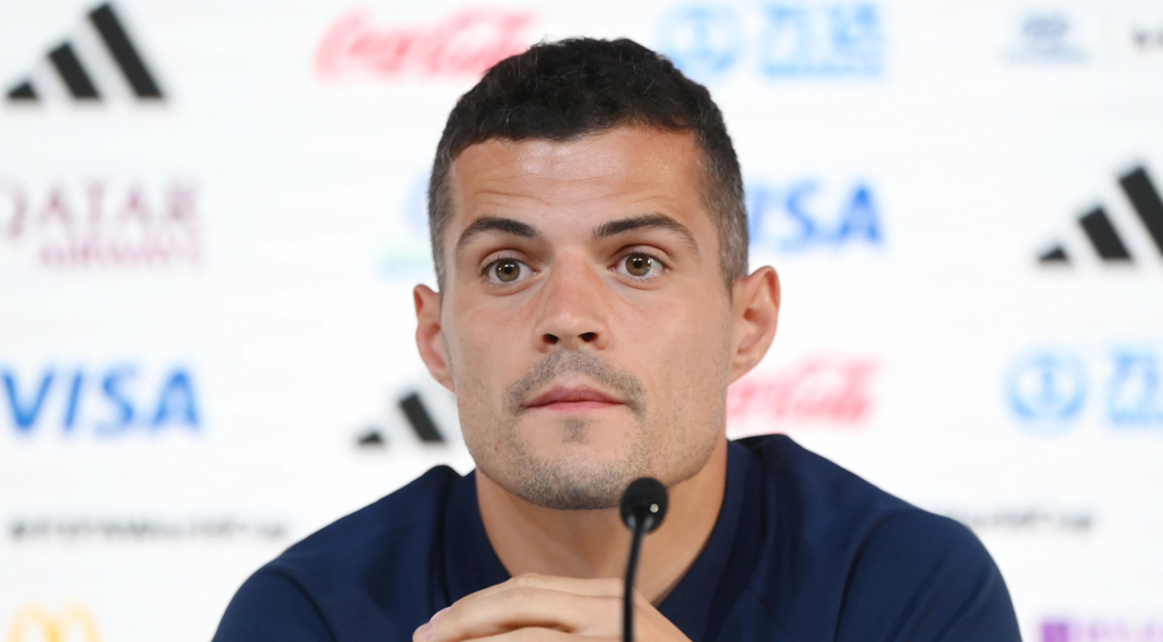 Swiss captain Xhaka sees no need to copy Germany's armband protest