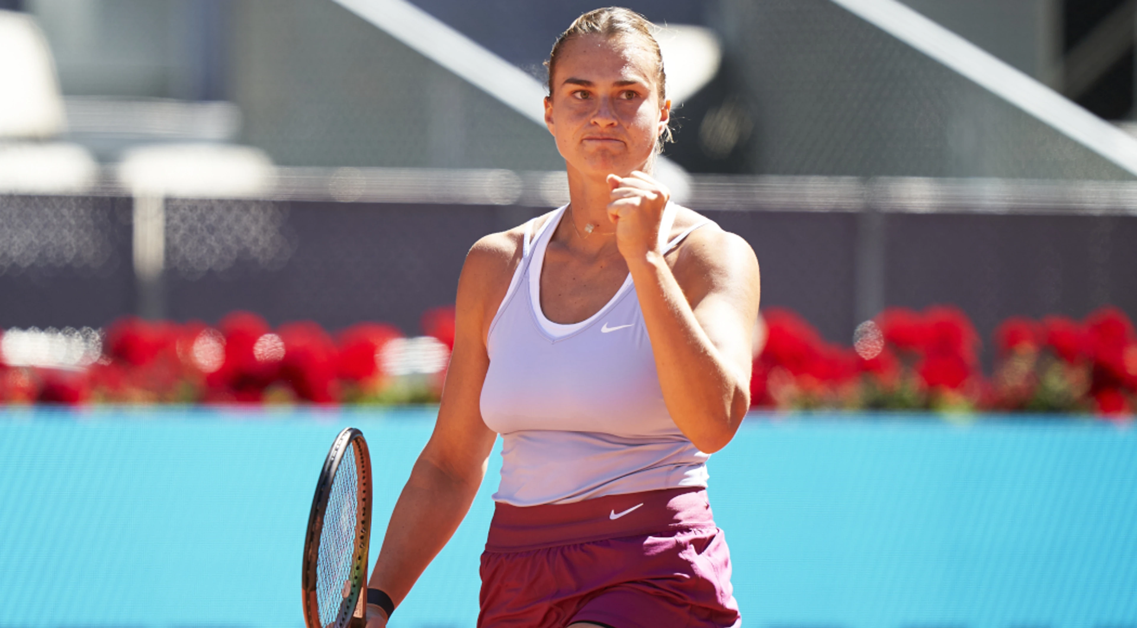 Sabalenka enjoys early birthday present with Madrid final spot