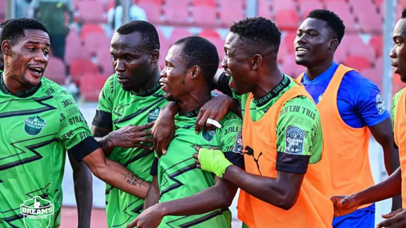 African debutants Dreams from Ghana into CAF Cup semis