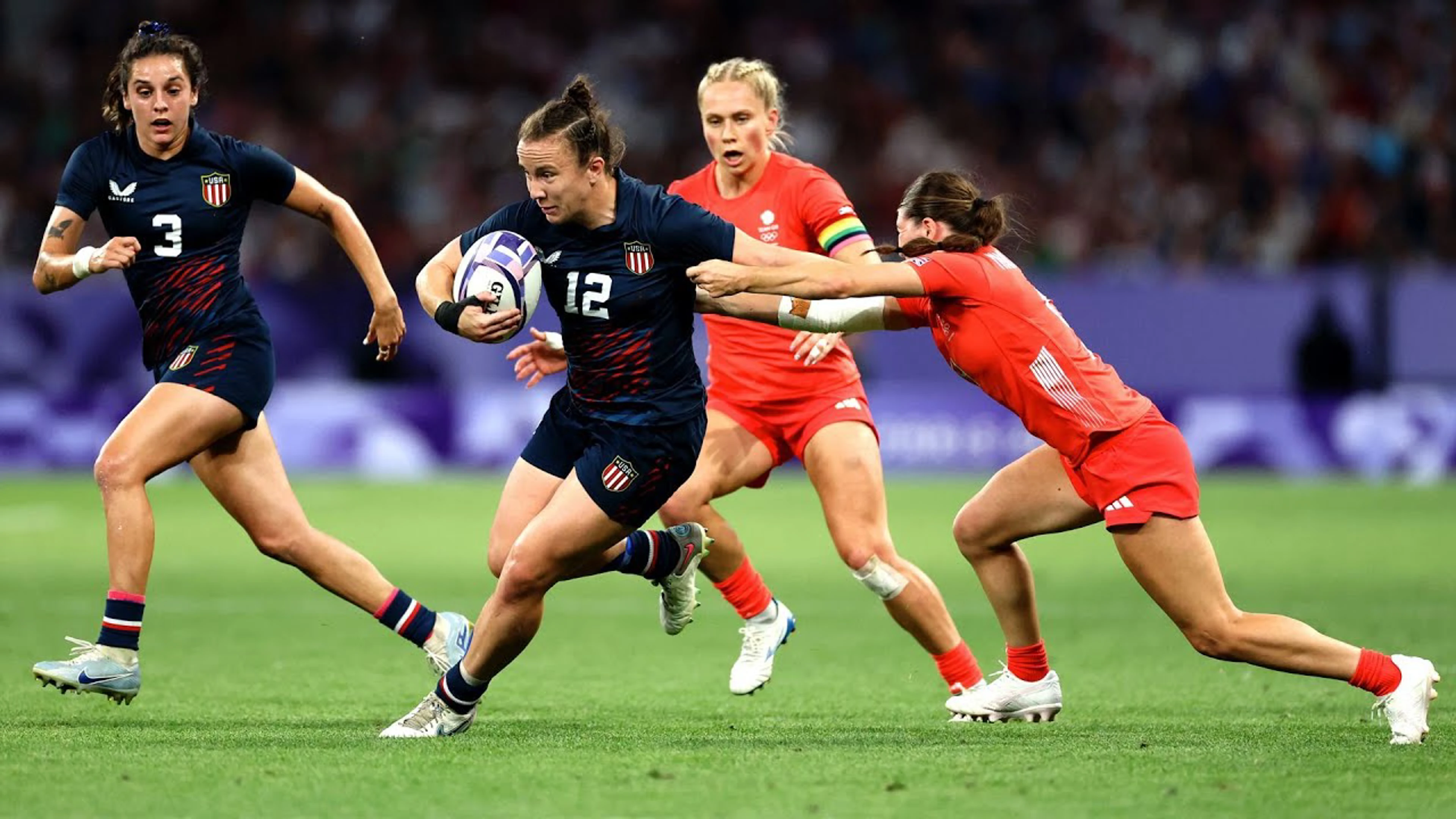 Britain v USA | QF2 Highlights | Women's Olympics Rugby Sevens, Paris 2024