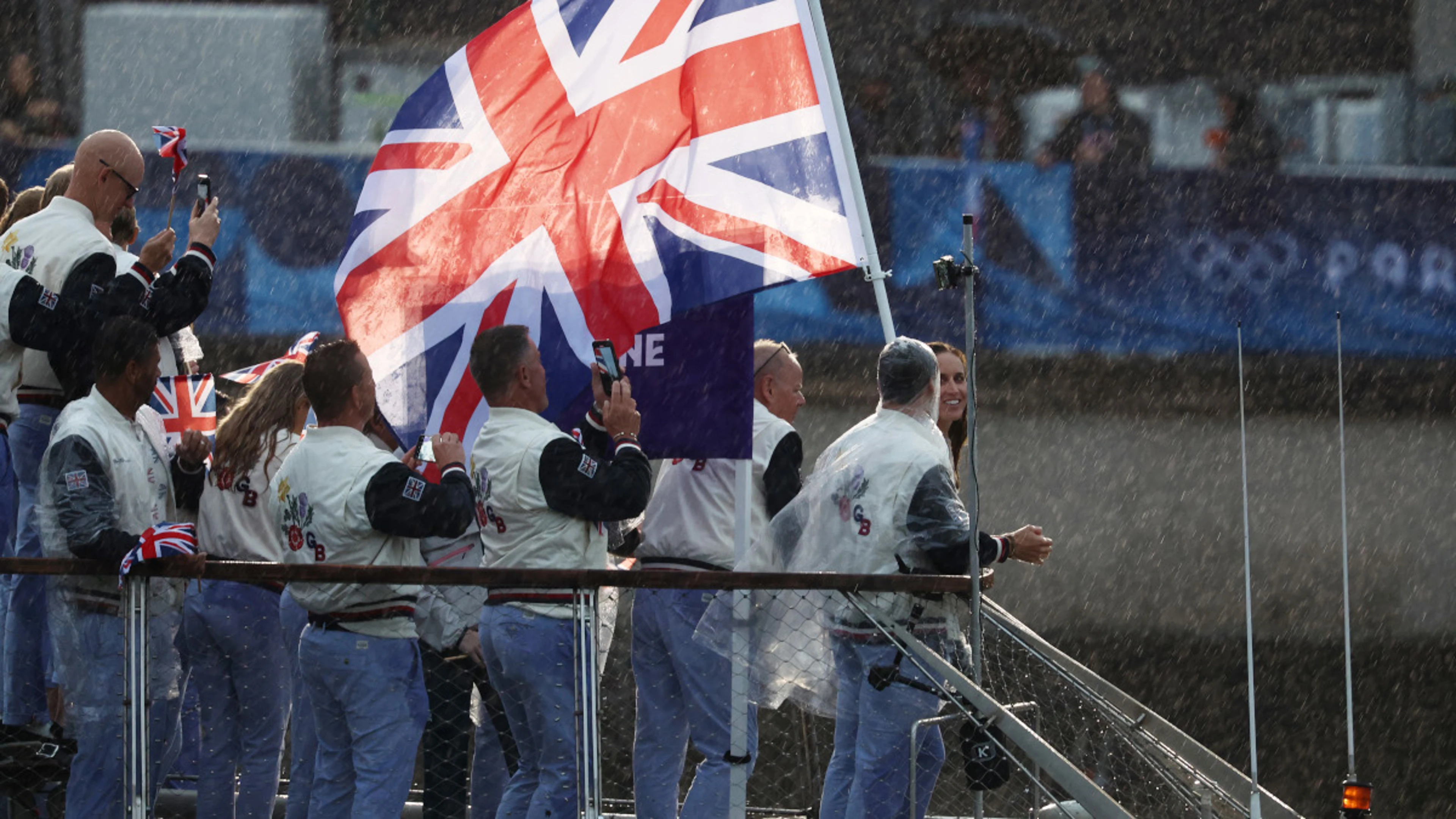 British team donates Olympic equipment, food to French charities